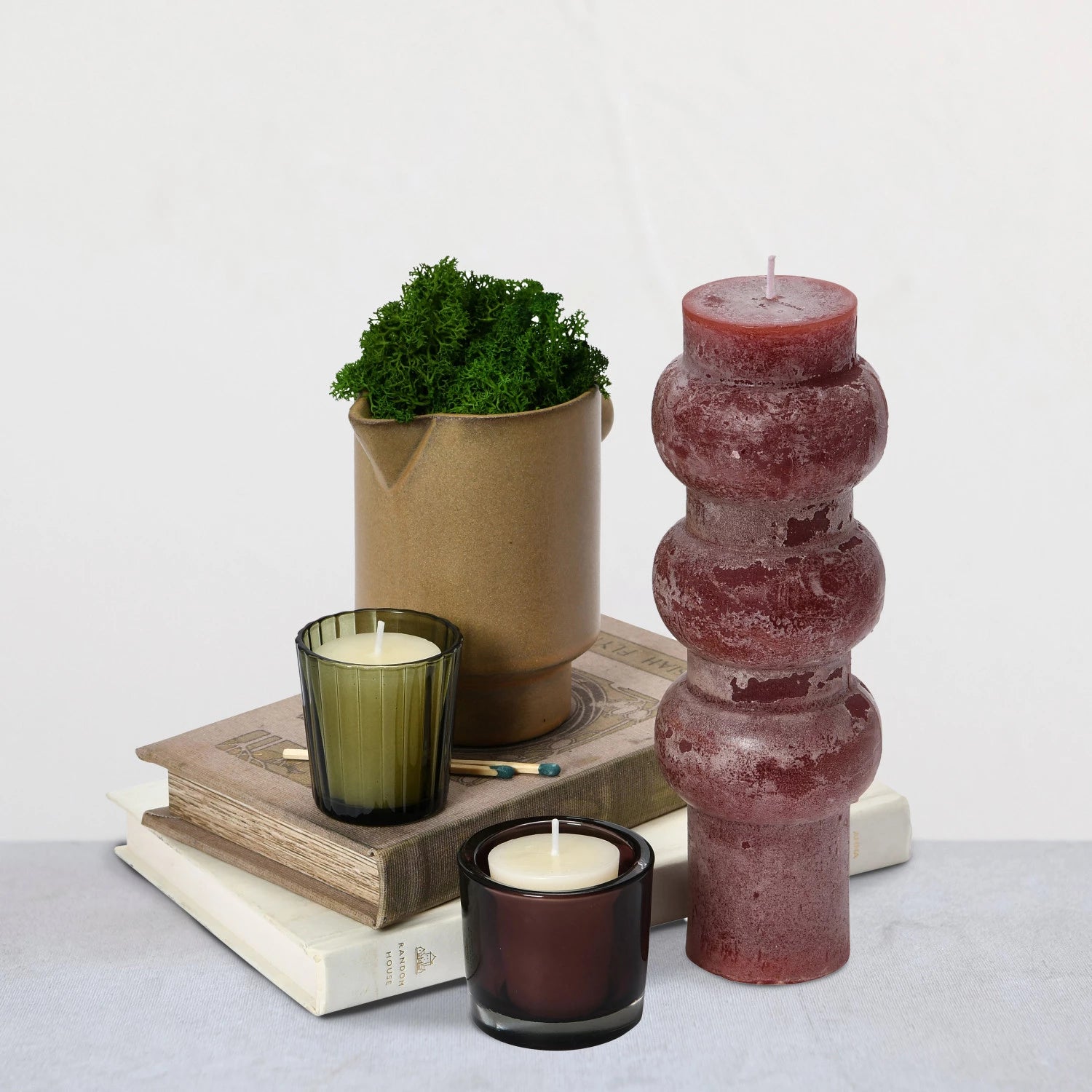 Unscented Totem Pillar Candle - Decor Addict, LLC