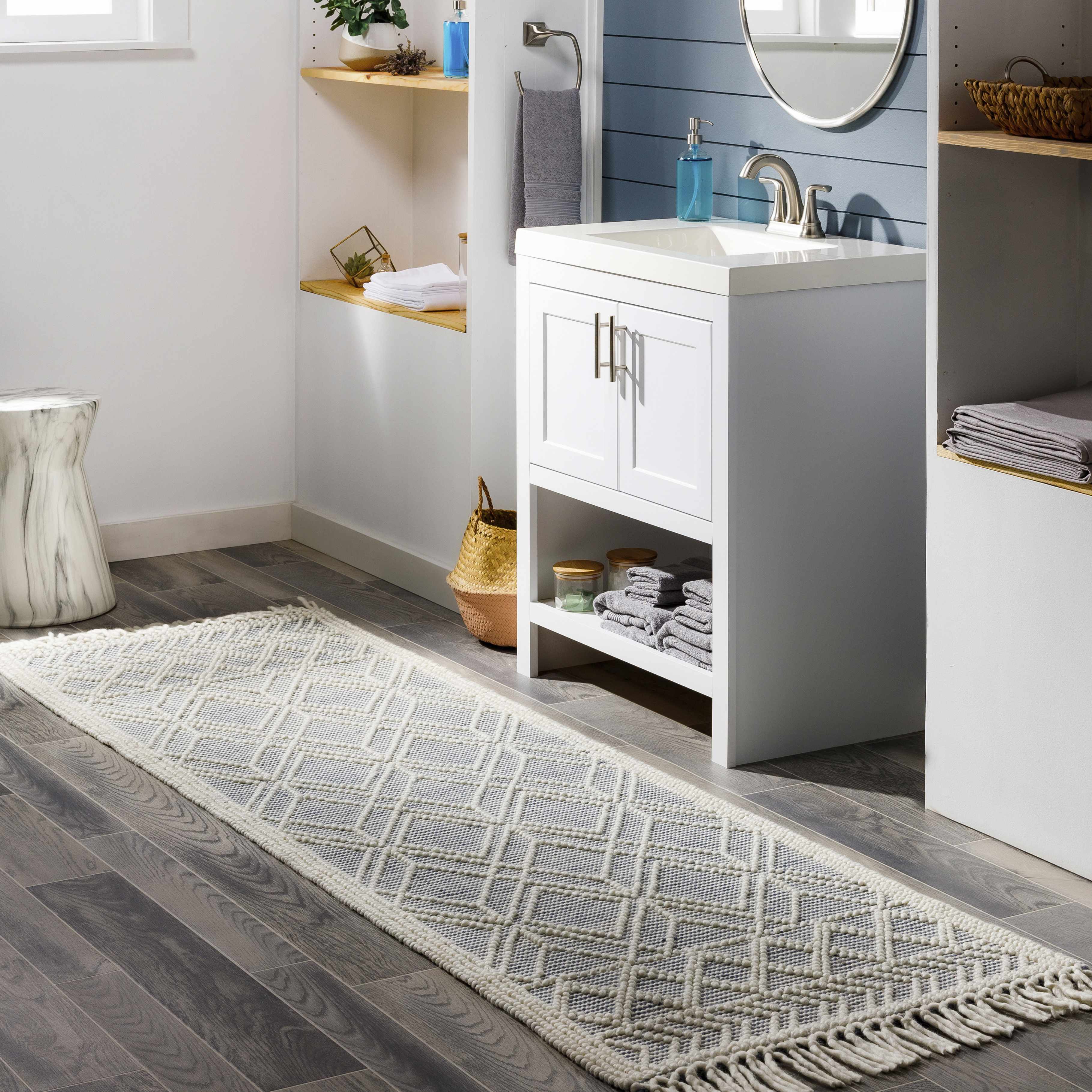 Ramsbury Ivory & Blue Area Rug - Decor Addict, LLC