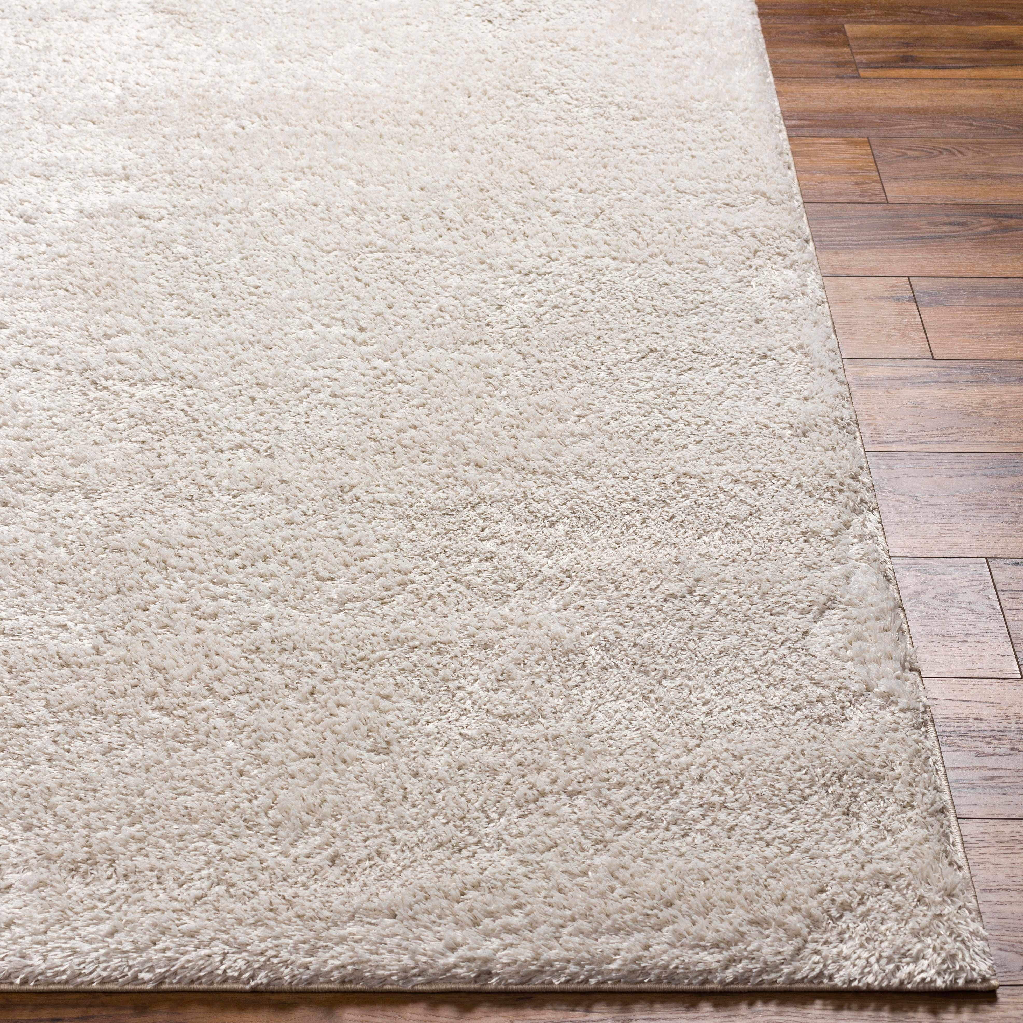 Heavenly Solid Beige Plush Rug - Decor Addict, LLC