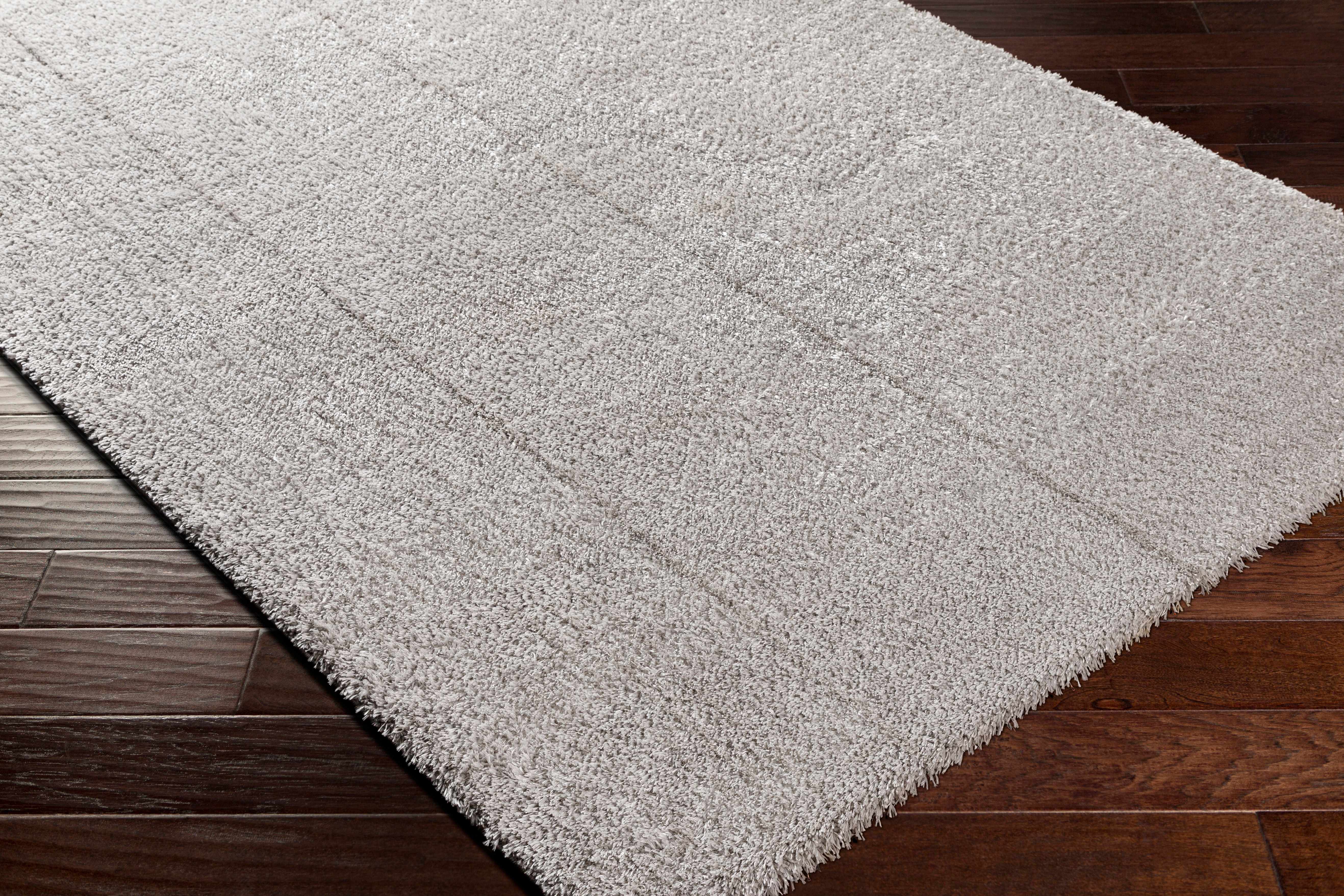 Heavenly Solid Light Gray Plush Rug - Decor Addict, LLC