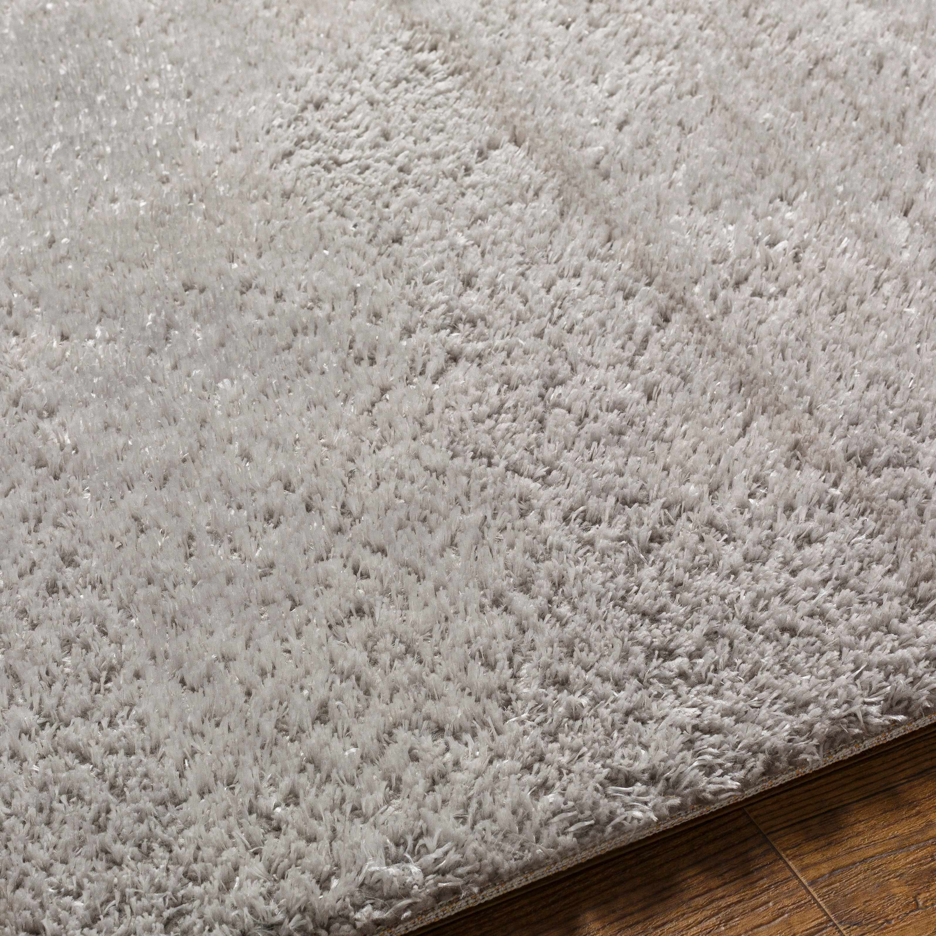 Heavenly Solid Light Gray Plush Rug - Decor Addict, LLC
