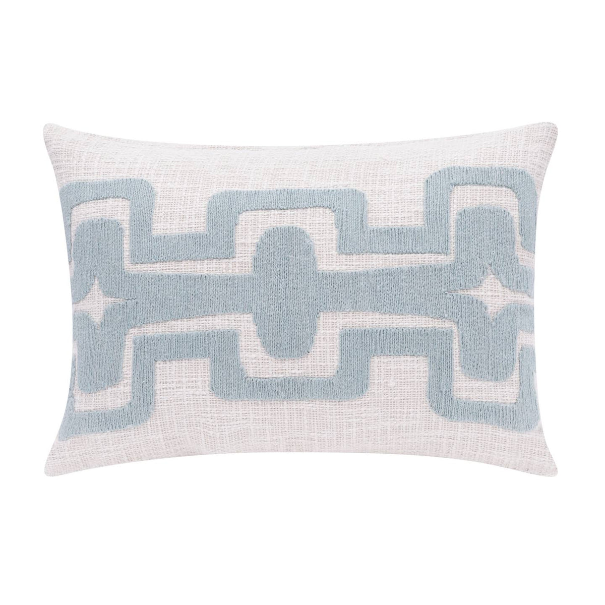 LR Home Blue Seanna Geometric Handmade Throw Pillow - Decor Addict, LLC