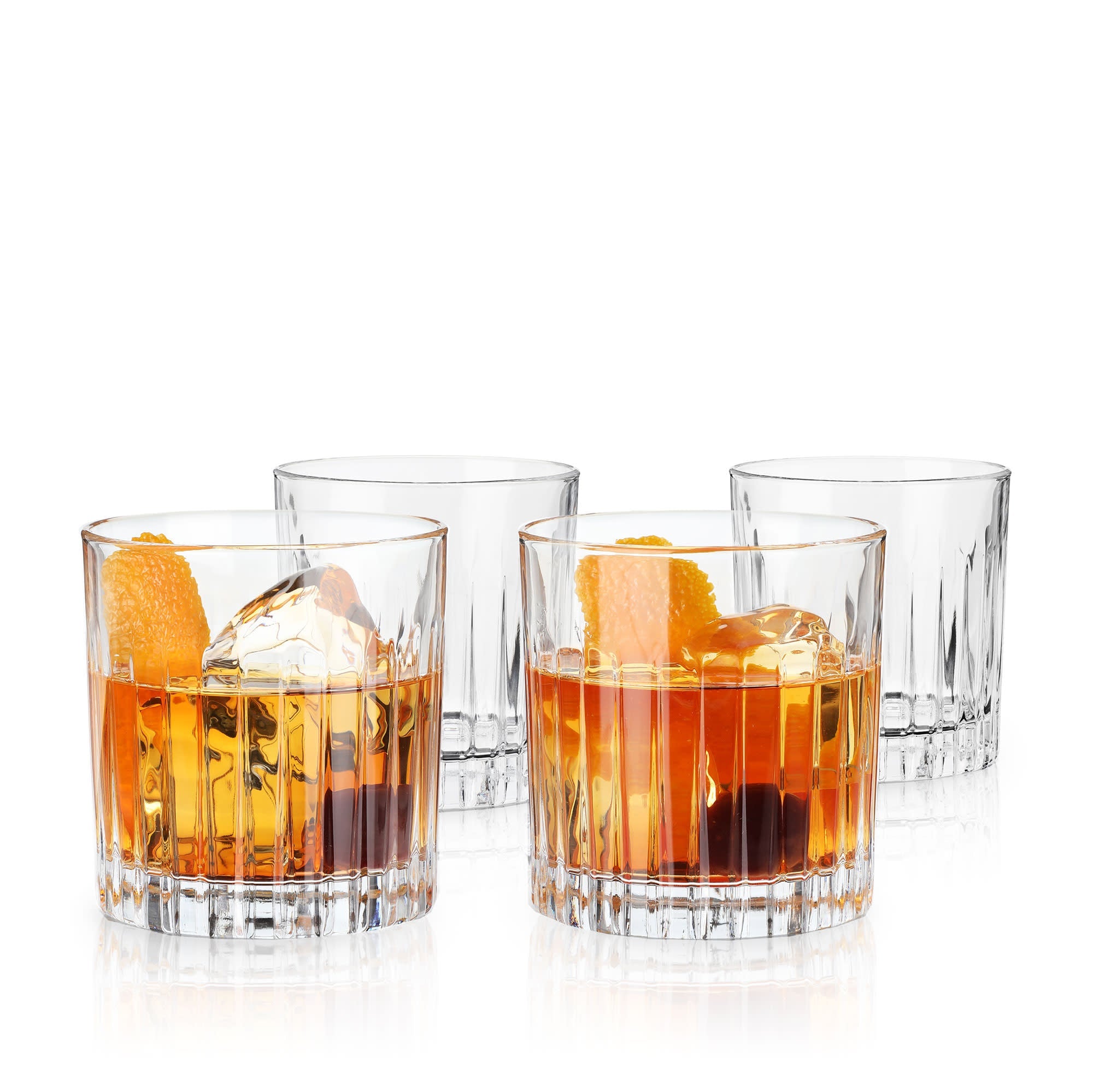 Reserve Milo Crystal Rocks Glasses Set of 4 - Decor Addict, LLC