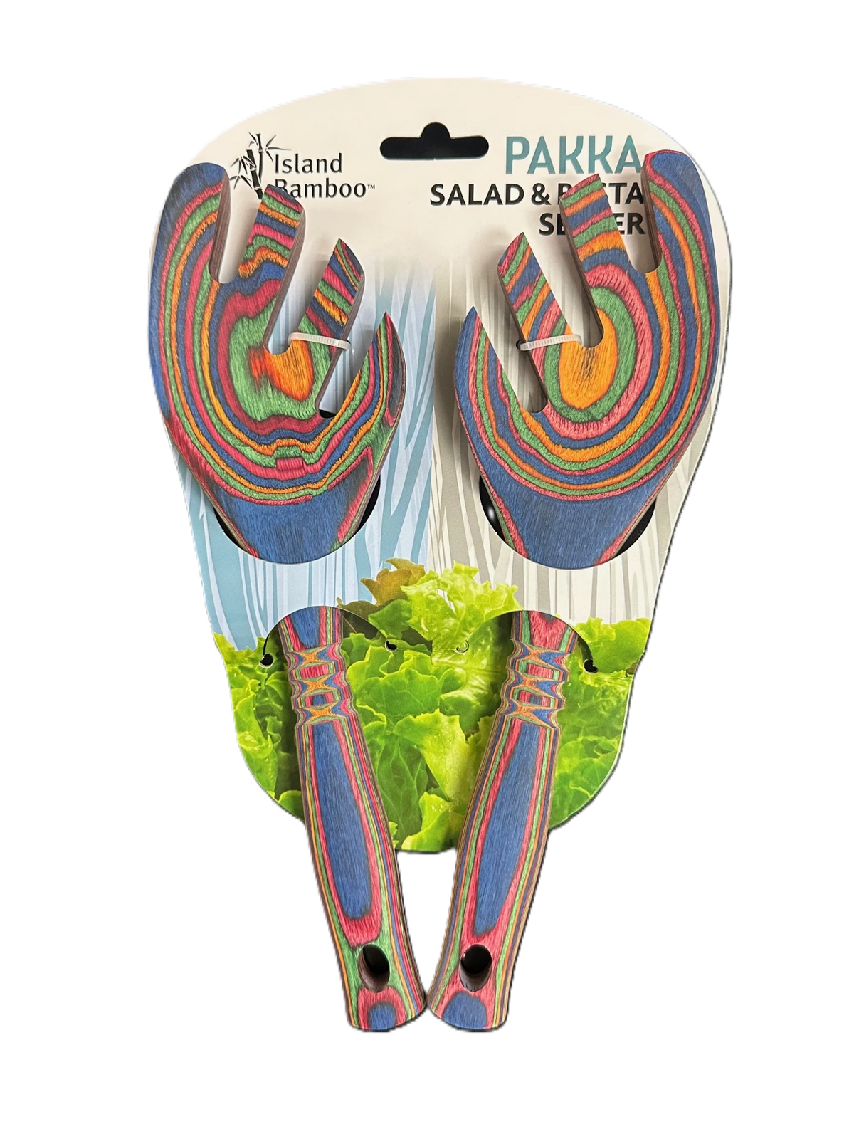 9" Rainbow Pakka Salad Leaf - Carded