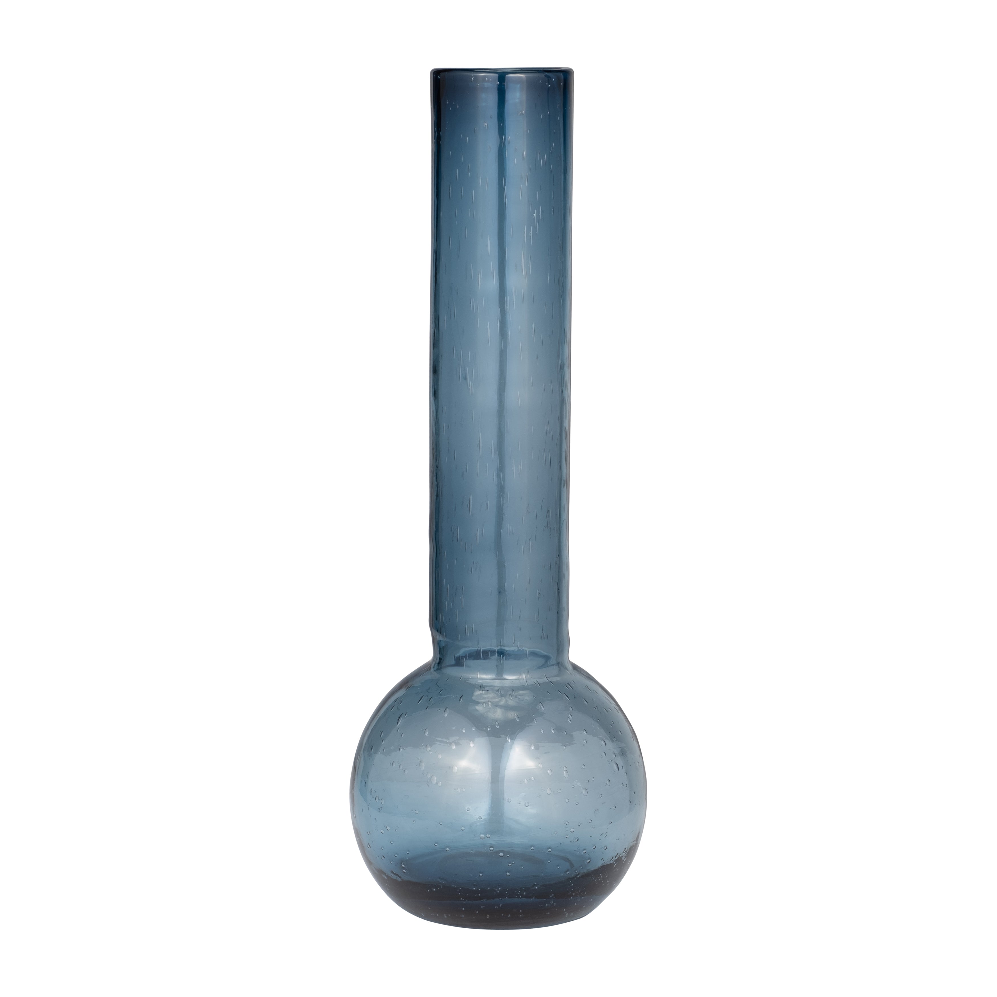 Glass, 20" Vase Blue - Decor Addict, LLC