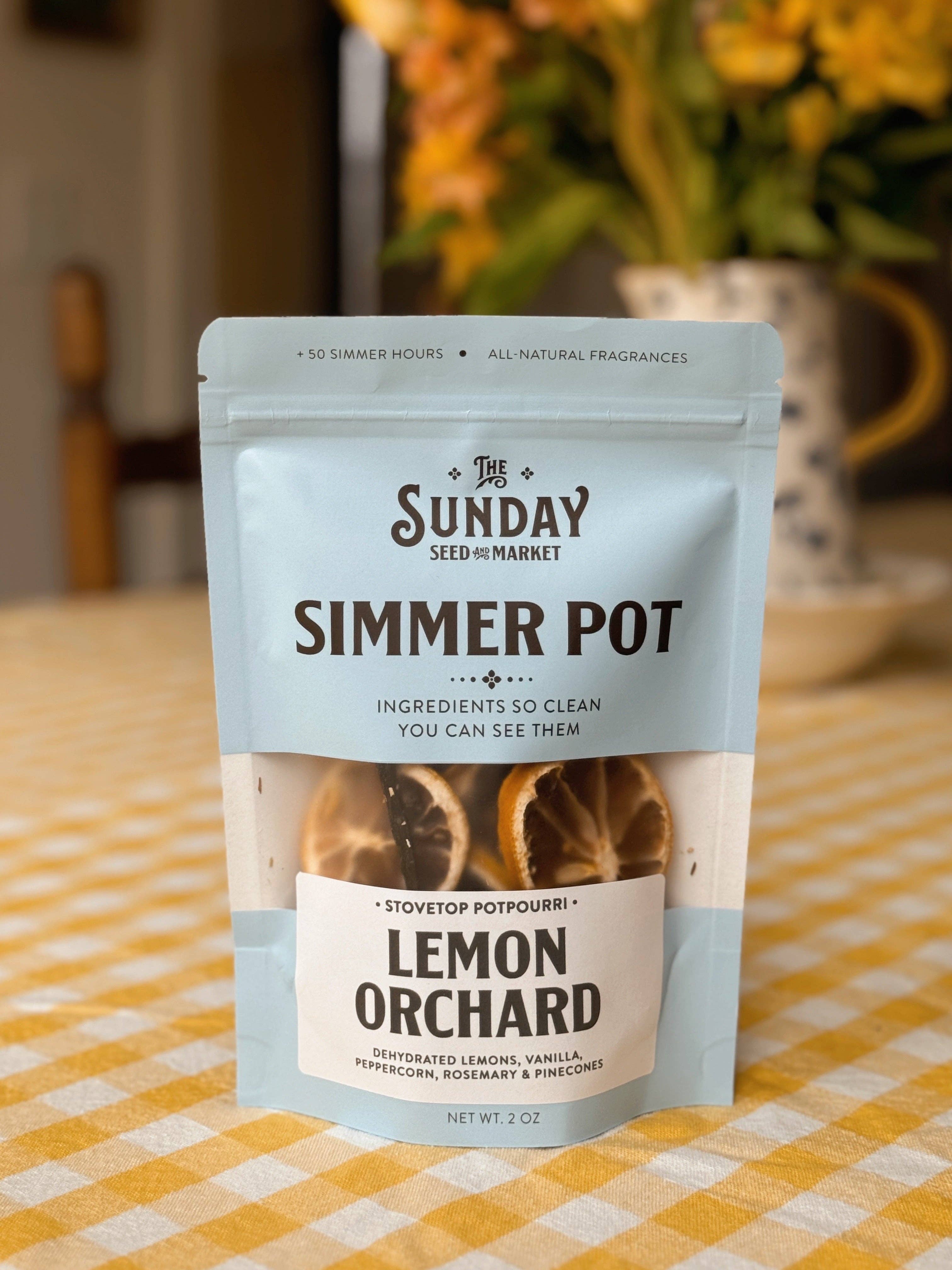 Lemon Orchard Simmer Pot | Lemon Rosemary Peppercorn - Decor Addict, LLC