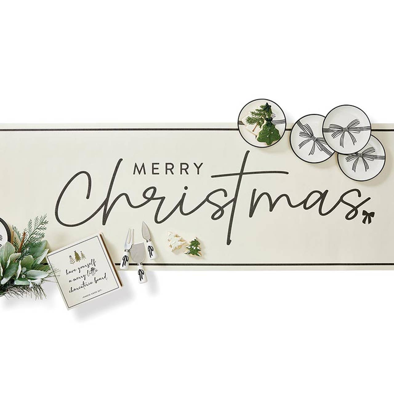 Paper Table Runner - Merry Christmas: Material - Decor Addict, LLC
