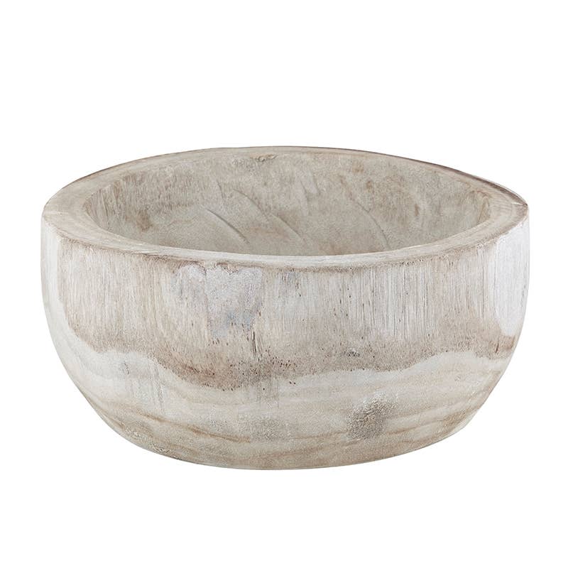 Paulownia Serving Bowl - Charcoal - Decor Addict, LLC