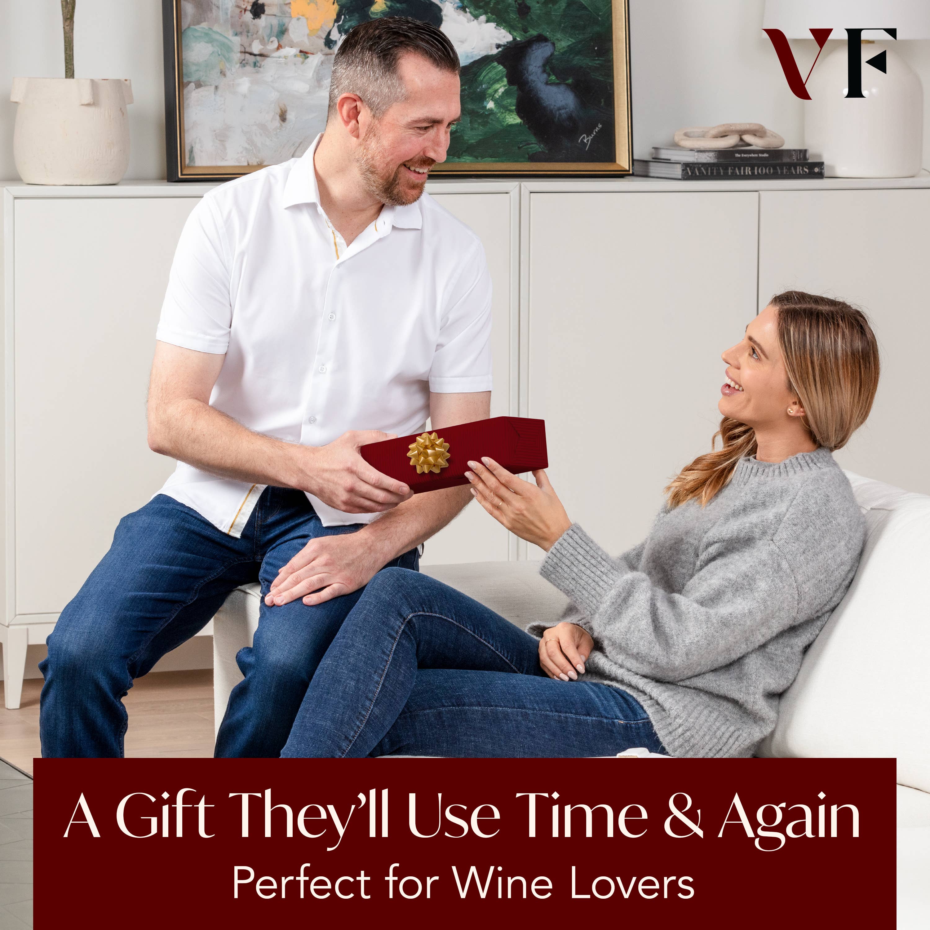 Vin Fresco Electric Wine Opener, Battery-Powered Corkscrew: White & Rose Gold - Decor Addict, LLC