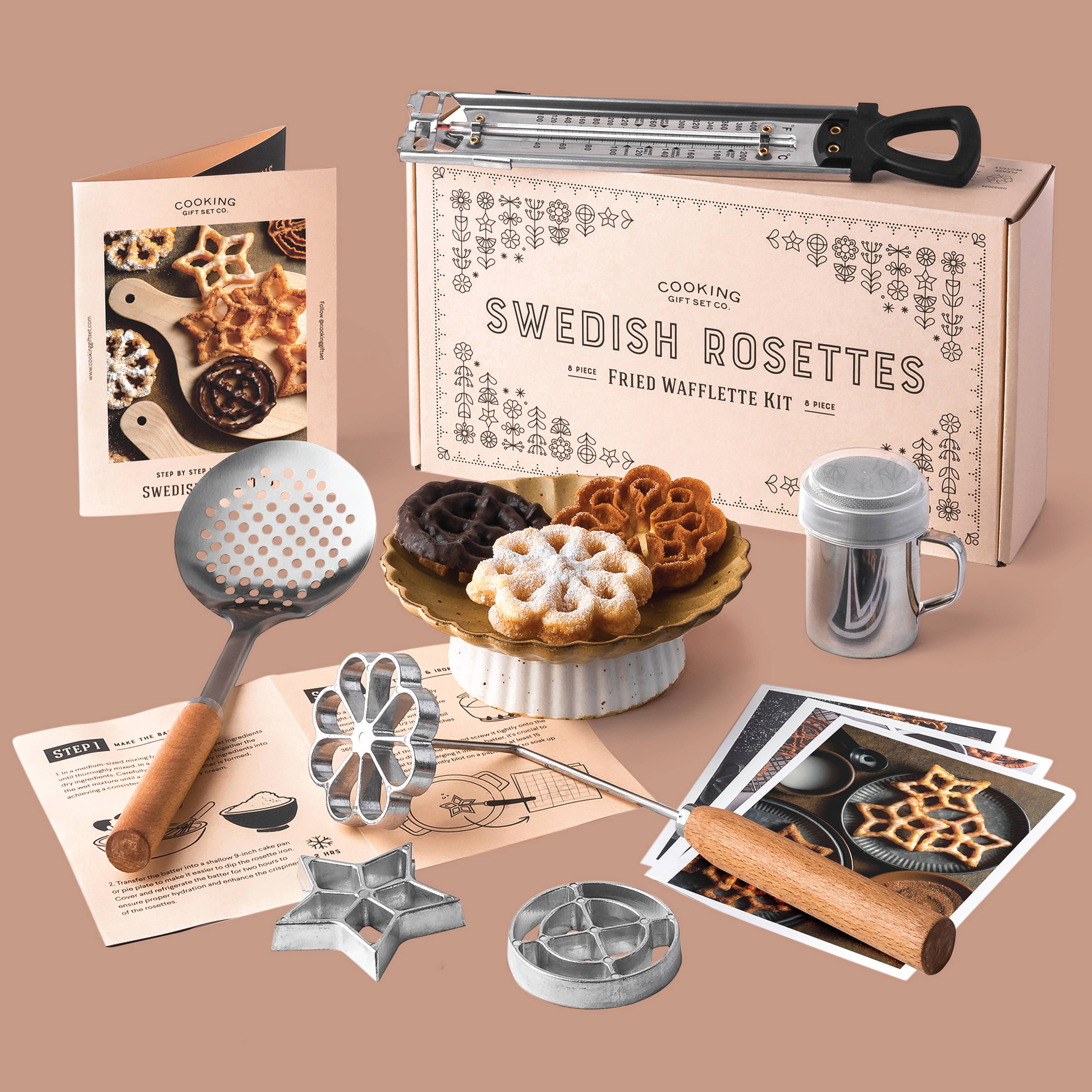 Rosettes and Waffle Kit | Baking Tools | Women's Gift - Decor Addict, LLC