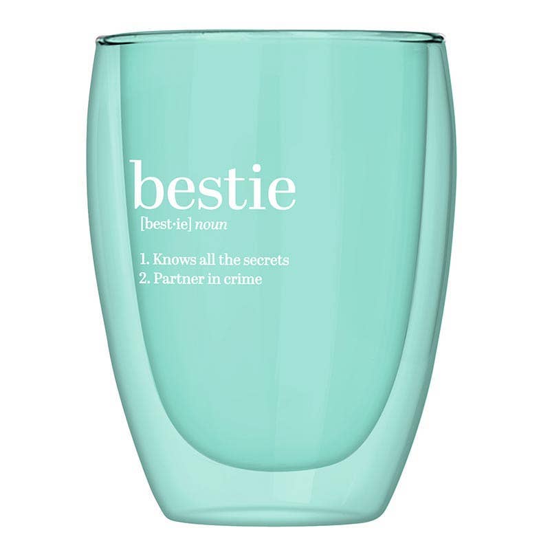 Double-Wall Stemless Glass - Bestie - Decor Addict, LLC