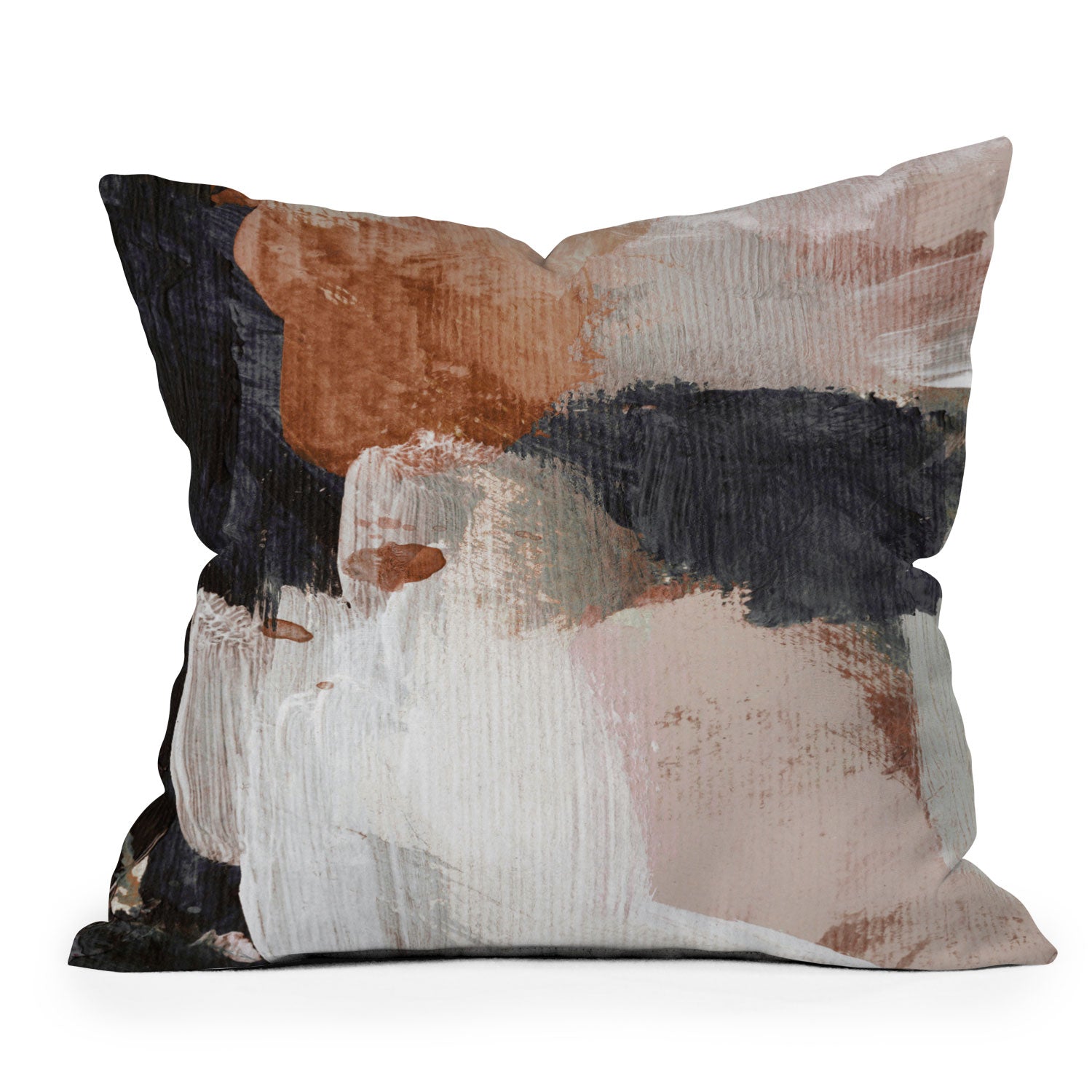 dan hobday art earthly abstract throw pillow - Decor Addict, LLC