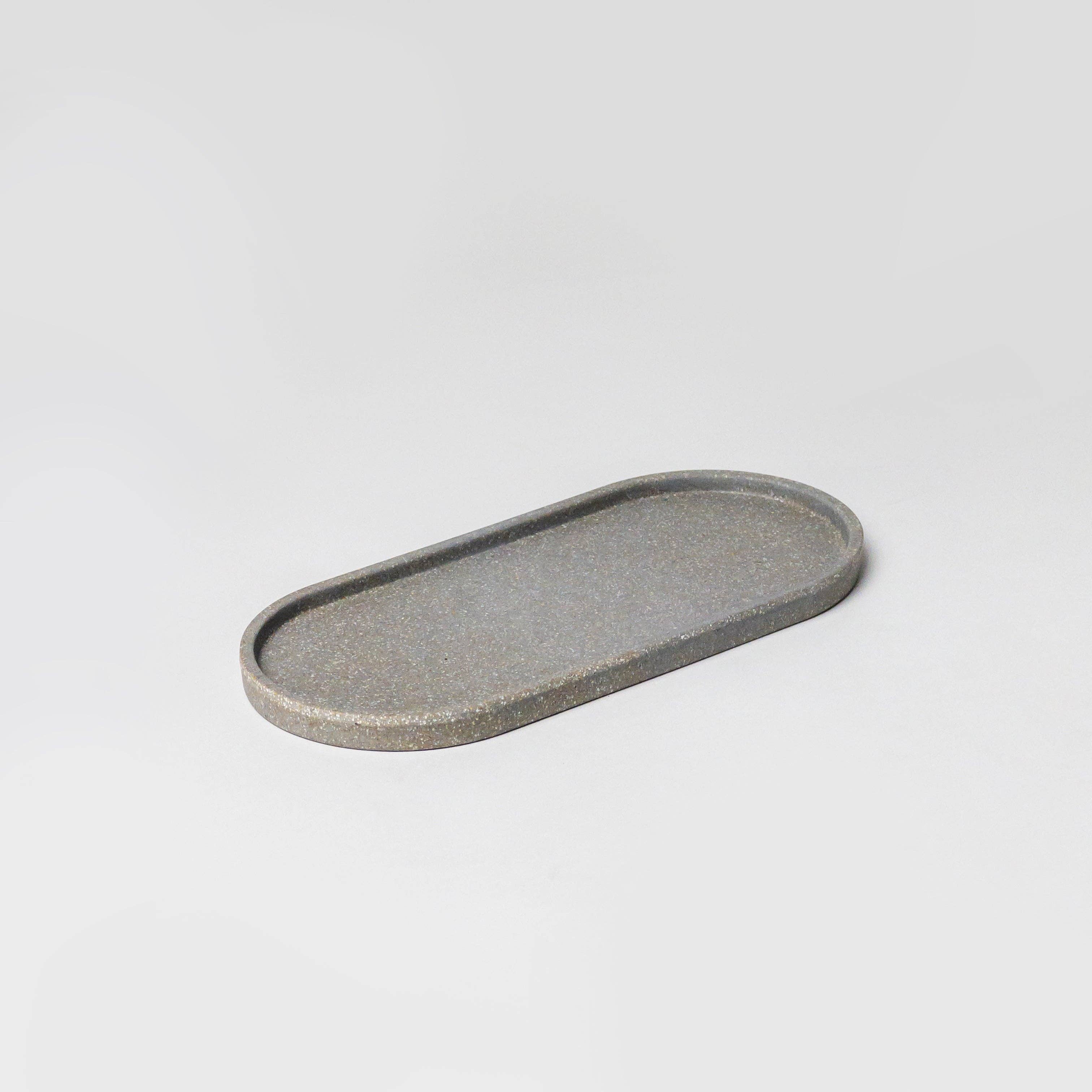 8.5” Upcycled Oval Decor Trays: Wheat Husk - Decor Addict, LLC