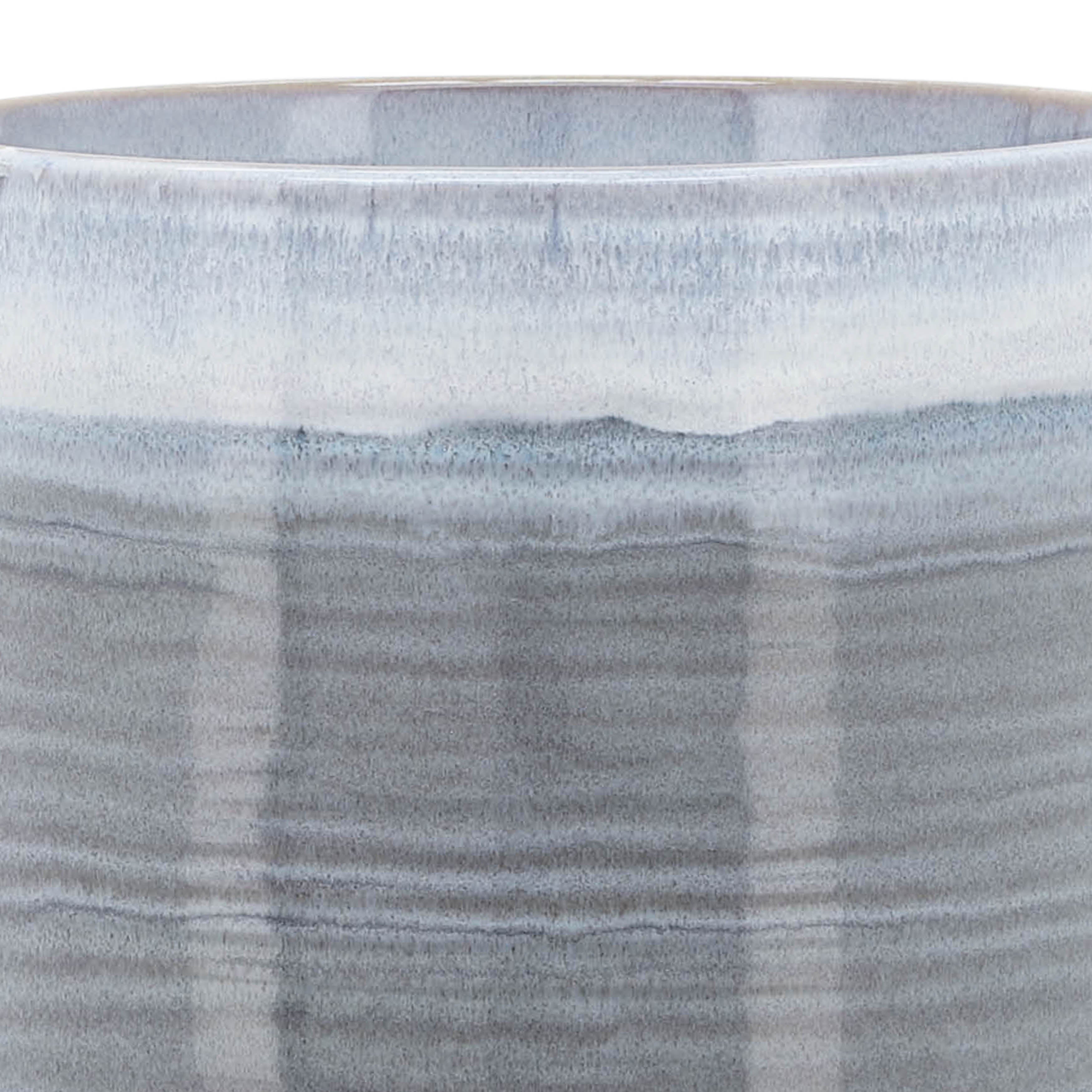 Ceramic 8" Planter On Stand, Blue Fade - Decor Addict, LLC