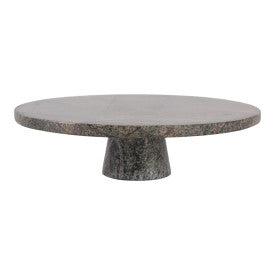 12x4" Forest Marble Cake Stand, Green - Decor Addict, LLC