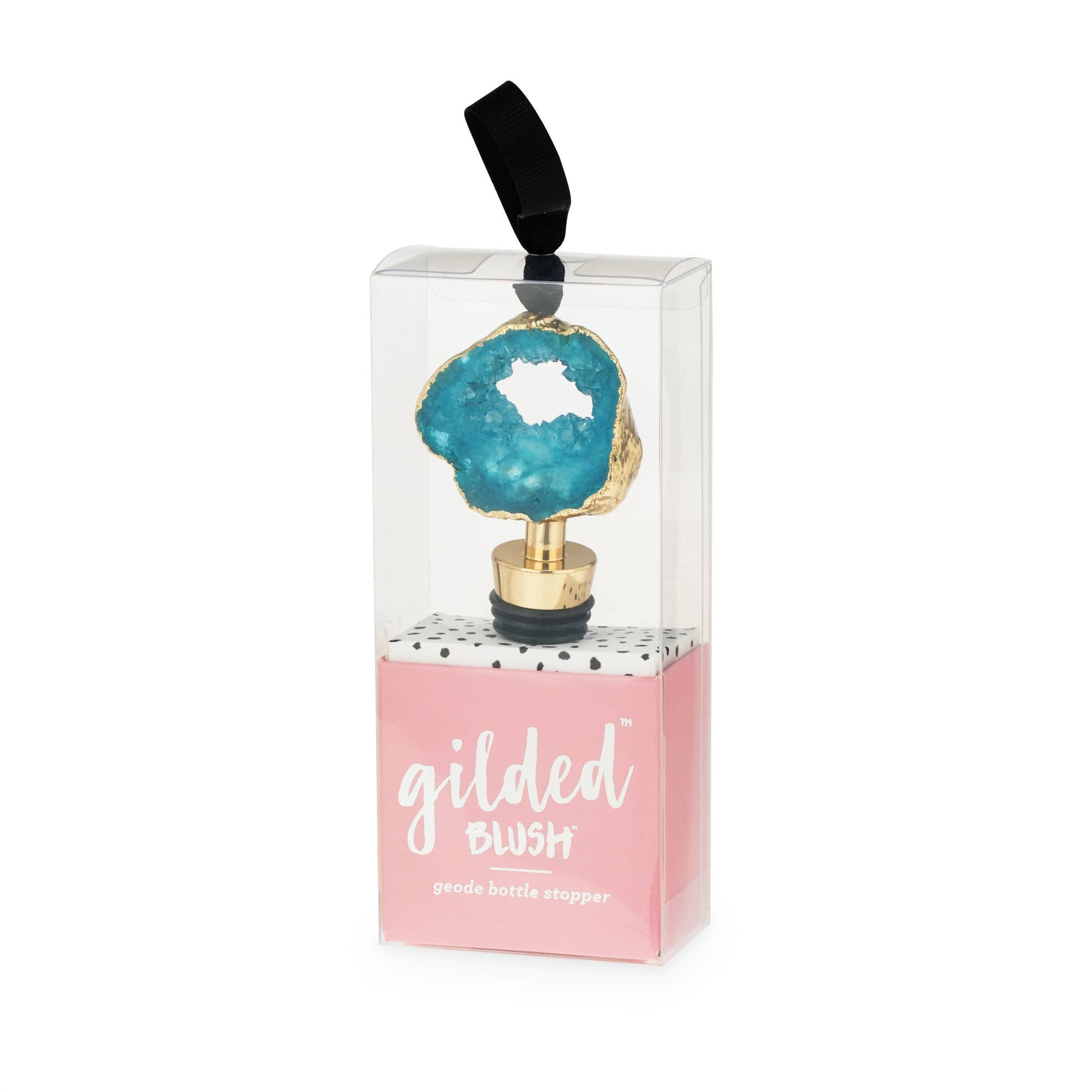 Gilded Assorted Geode Stoppers - Decor Addict, LLC