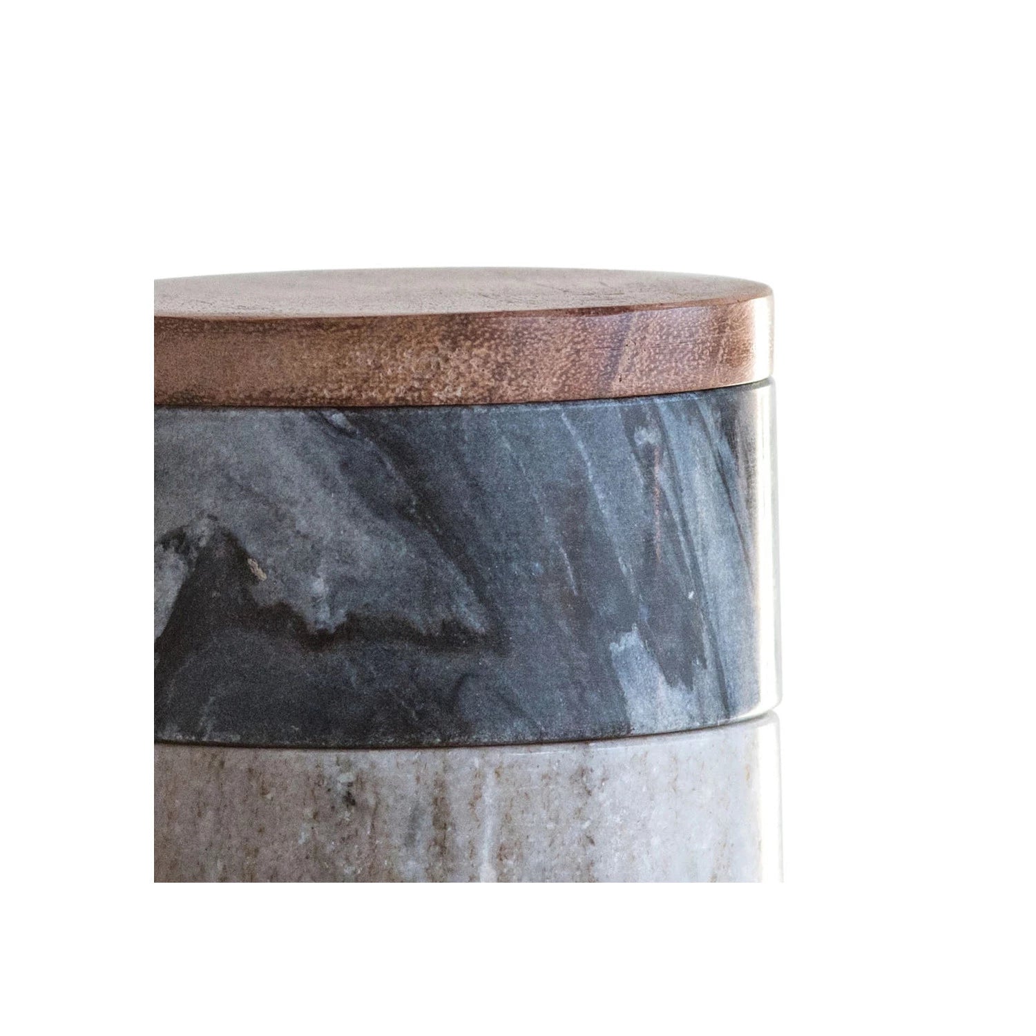 Stacking Pinch Pots with Wood Lid