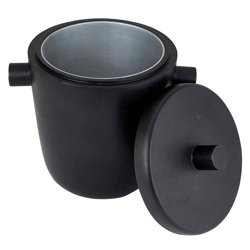 Black Wood Ice Bucket - Decor Addict, LLC