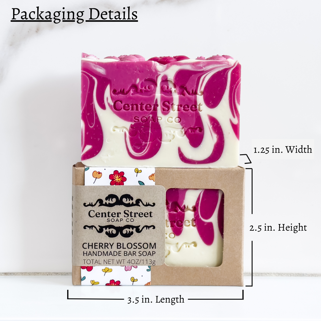 Cherry Blossom Spring Handmade Bar Soap - 4oz - Decor Addict, LLC