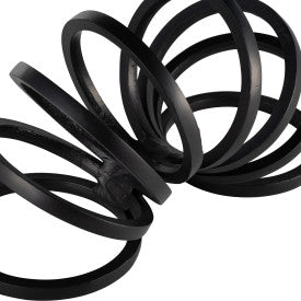 Metal,11",Slinky Ring Deco,Black - Decor Addict, LLC