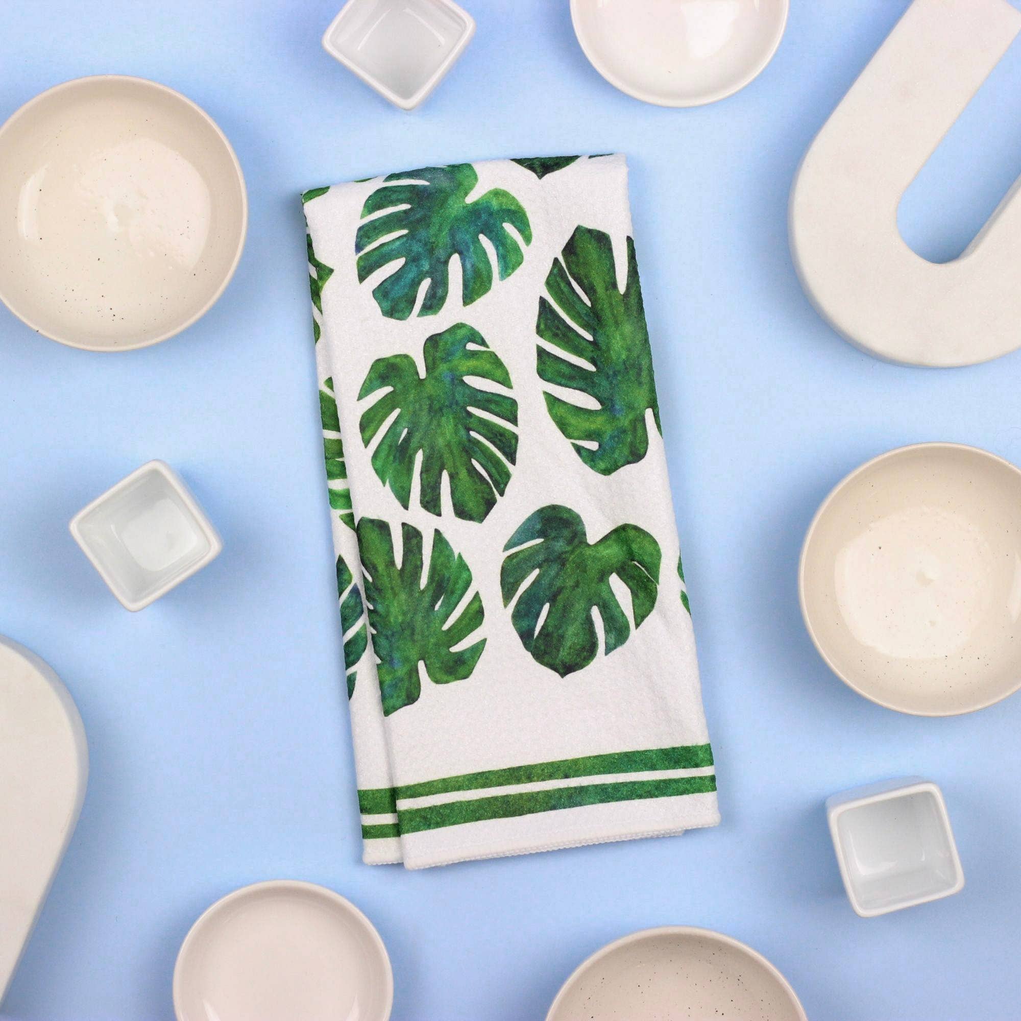 Monstera Plant Dish Towel - 16''x24'' - Decor Addict, LLC