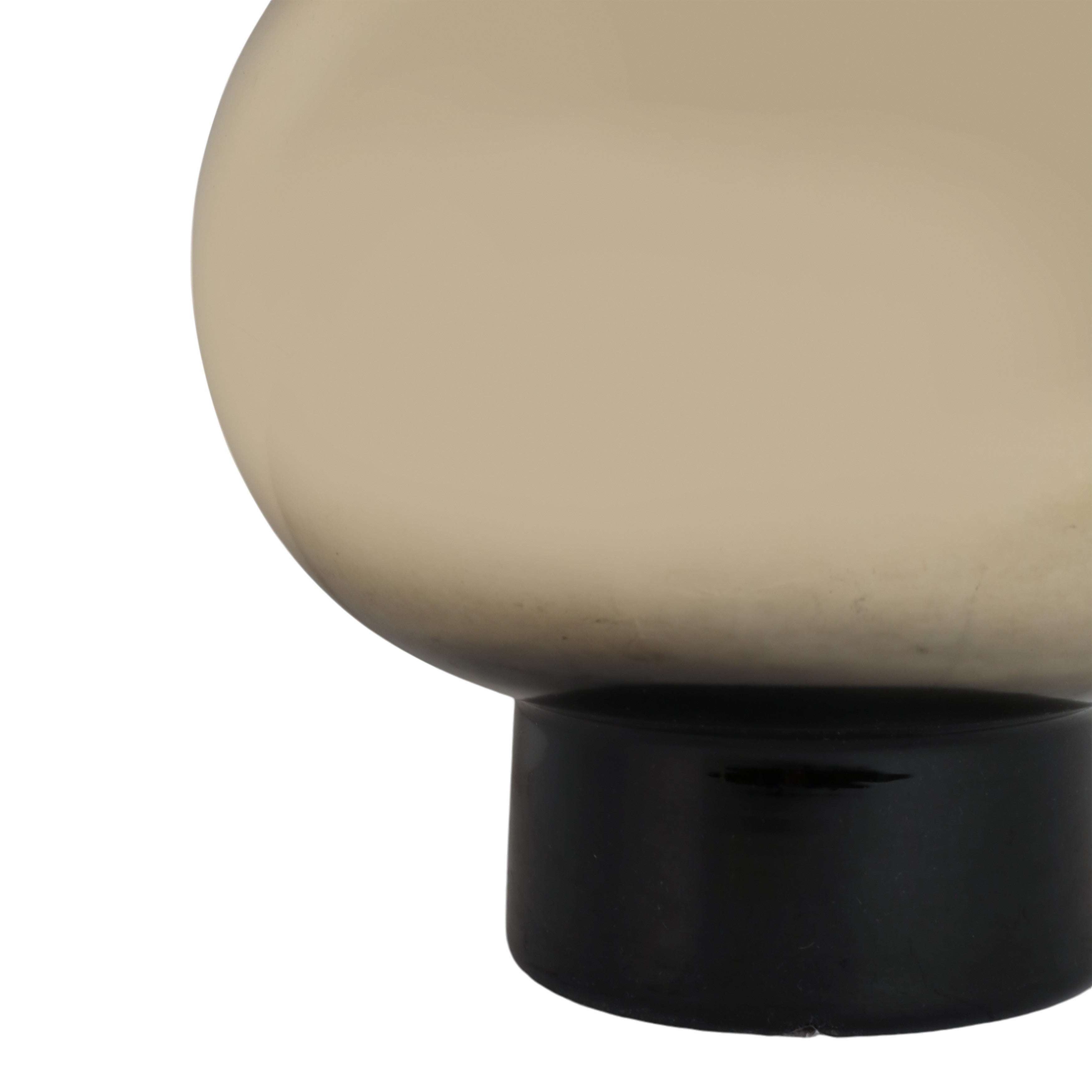 Glass, 12" Totem Vase, Black/gold - Decor Addict, LLC