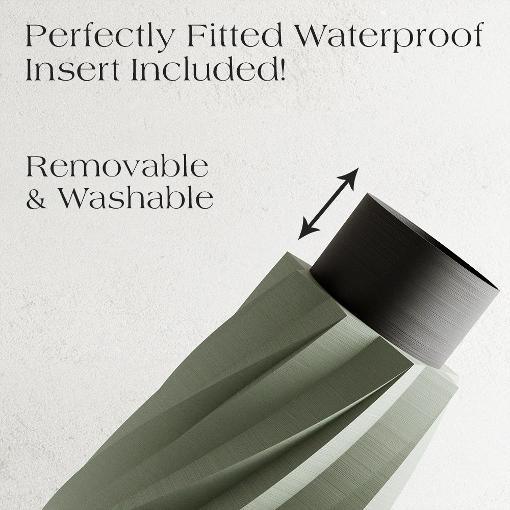 TIMBER Vase: Midnight Black / 10 inches / Waterproof Insert - Decor Addict, LLC