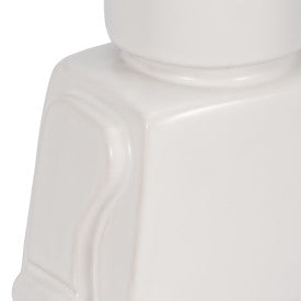 Block Man Figure, White
