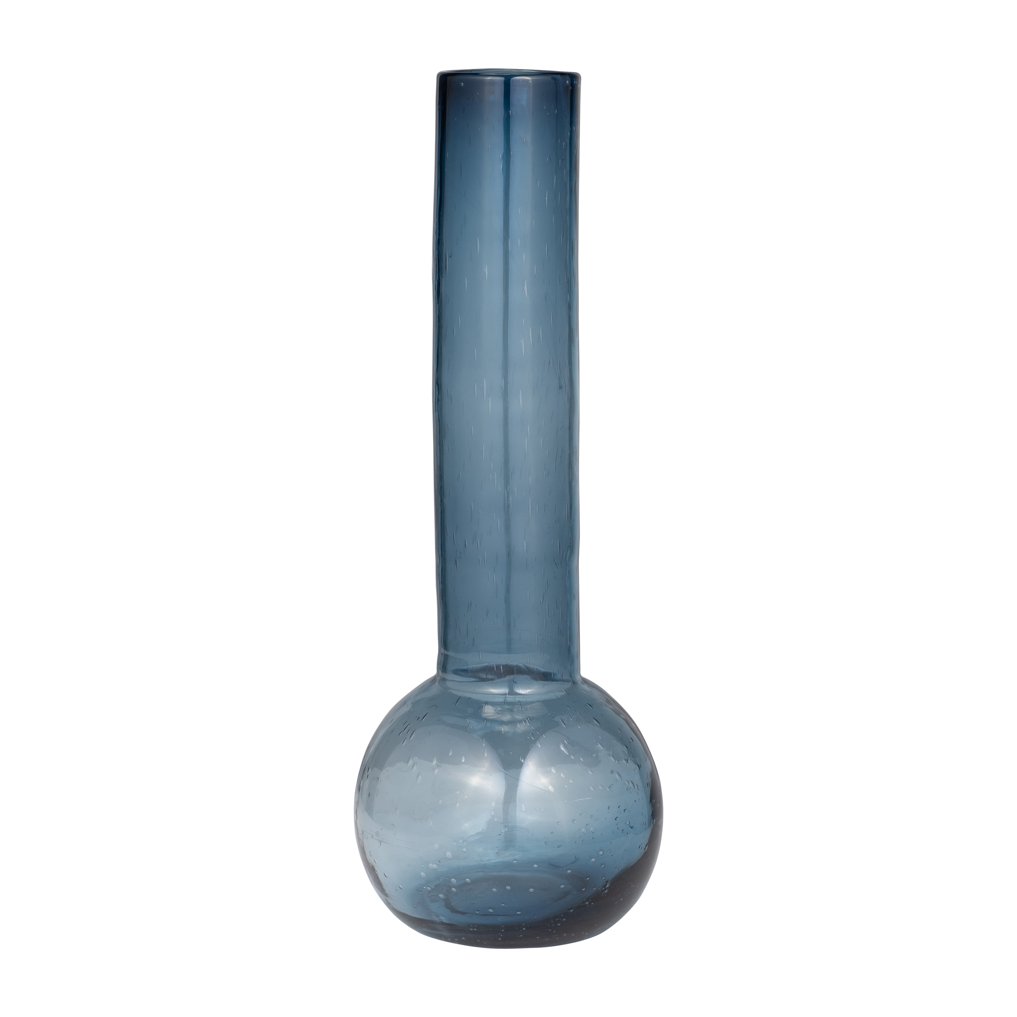 Glass, 20" Vase Blue - Decor Addict, LLC