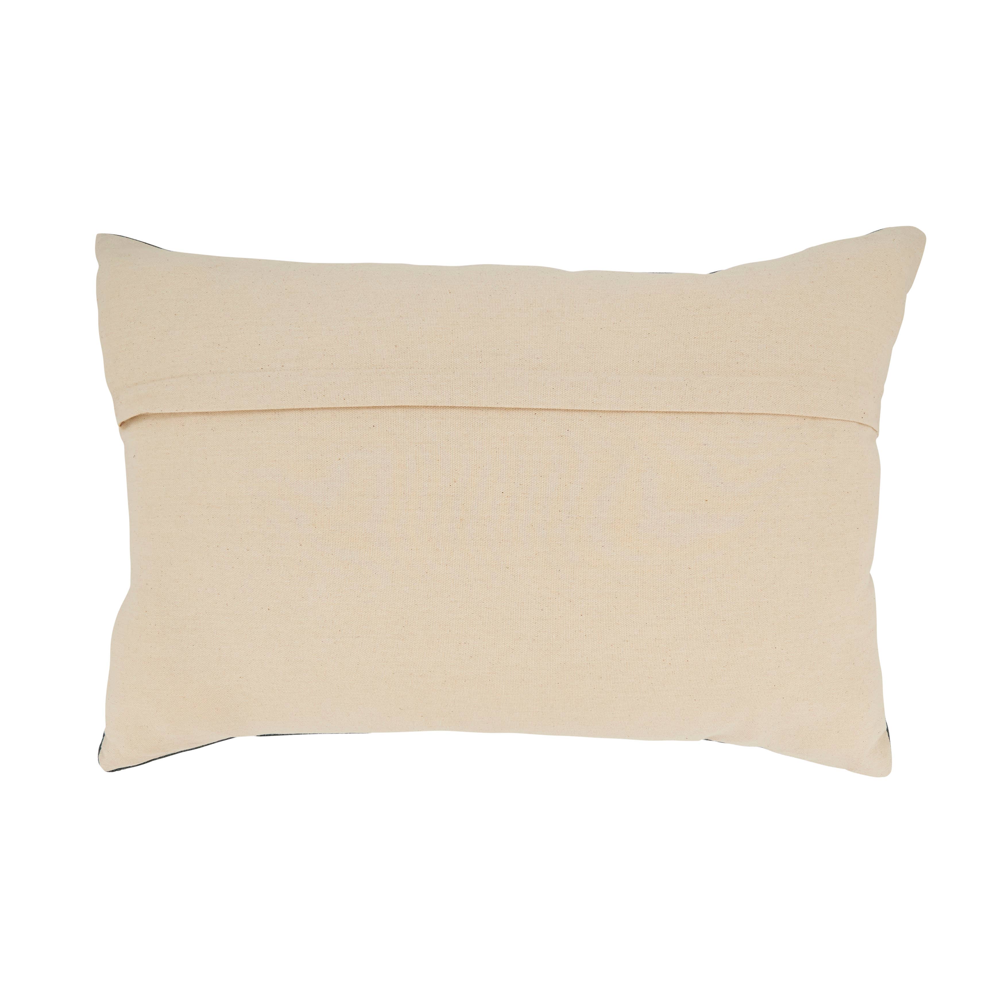 Luxe Embroidered Velvet Throw Pillow: Blue-Grey / Cover Only / 16"x24" - Decor Addict, LLC