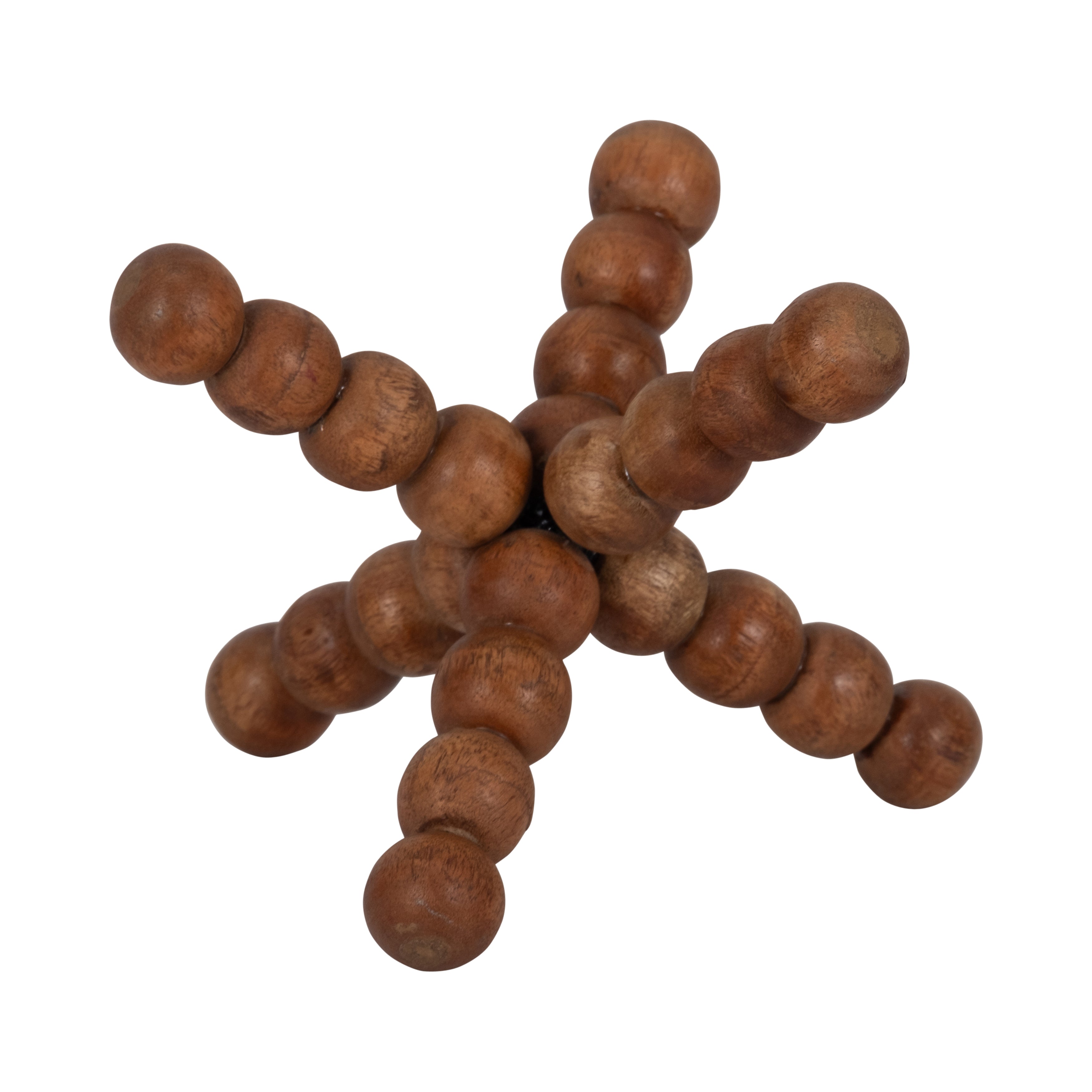 Wood, 6" Beaded Jack, Natural - Decor Addict, LLC