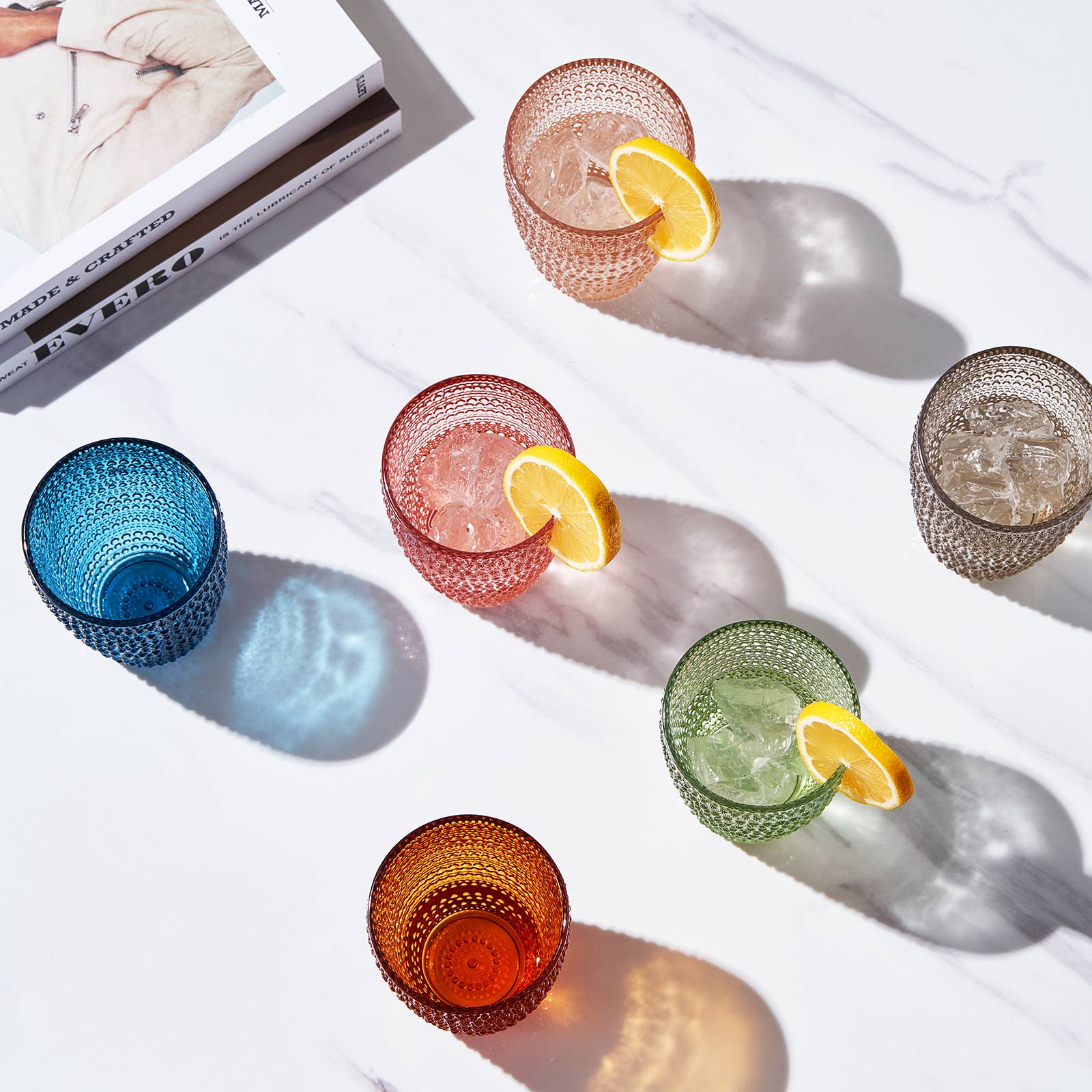 14.6oz Beaded Hobnail Highball Tumbler - Decor Addict, LLC