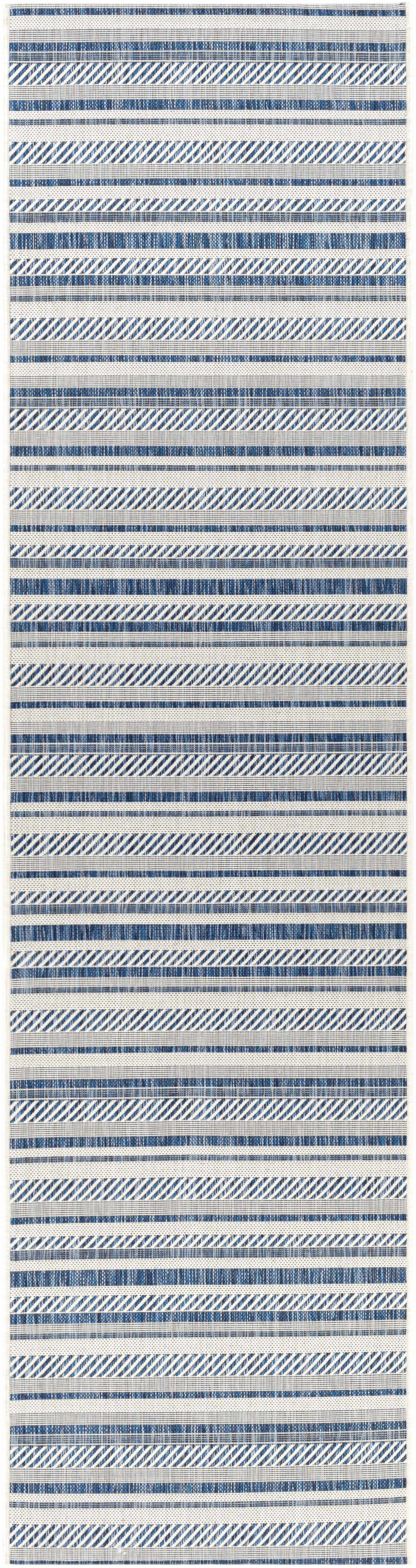 Olin White&Blue Performance Rug - Decor Addict, LLC