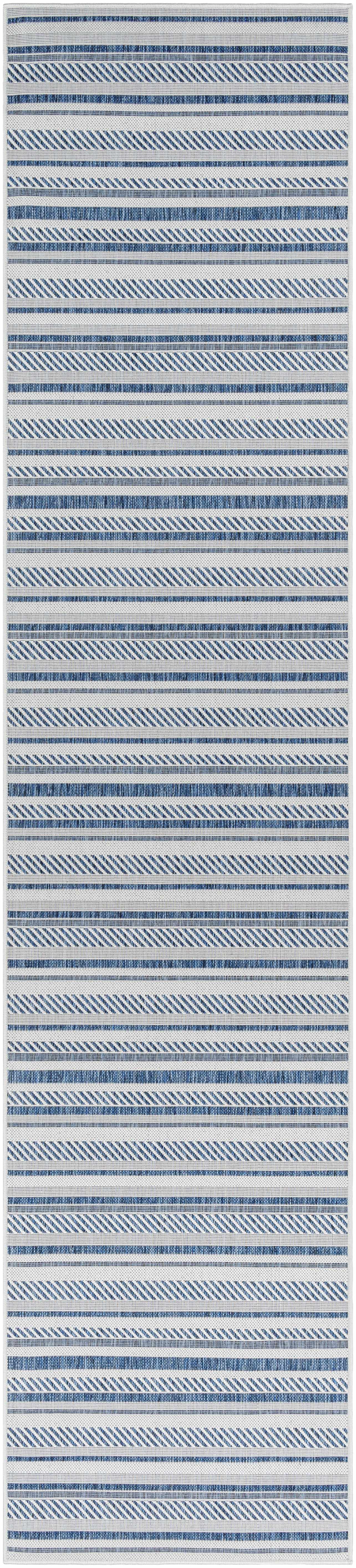 Olin White&Blue Performance Rug - Decor Addict, LLC