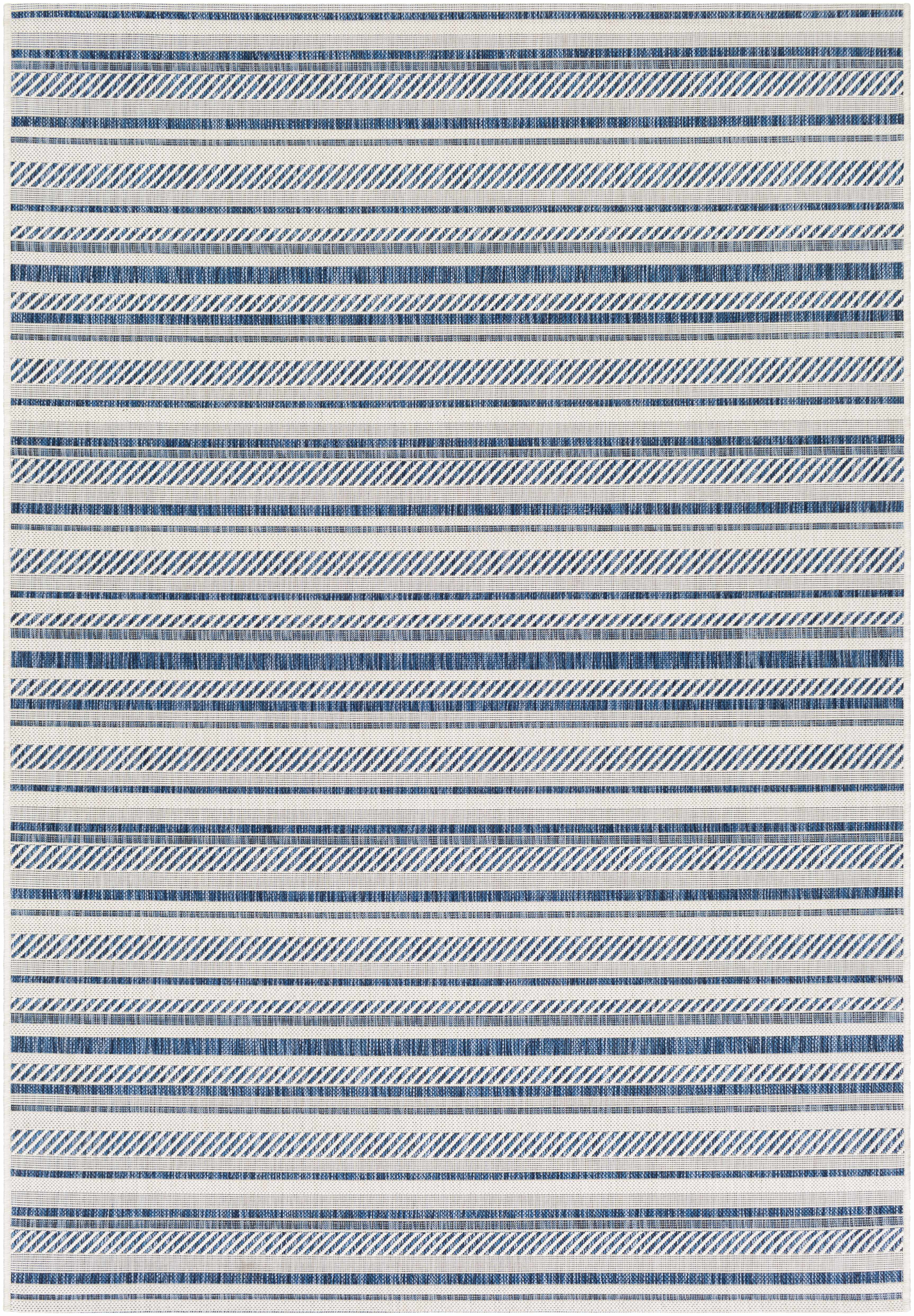 Olin White&Blue Performance Rug - Decor Addict, LLC