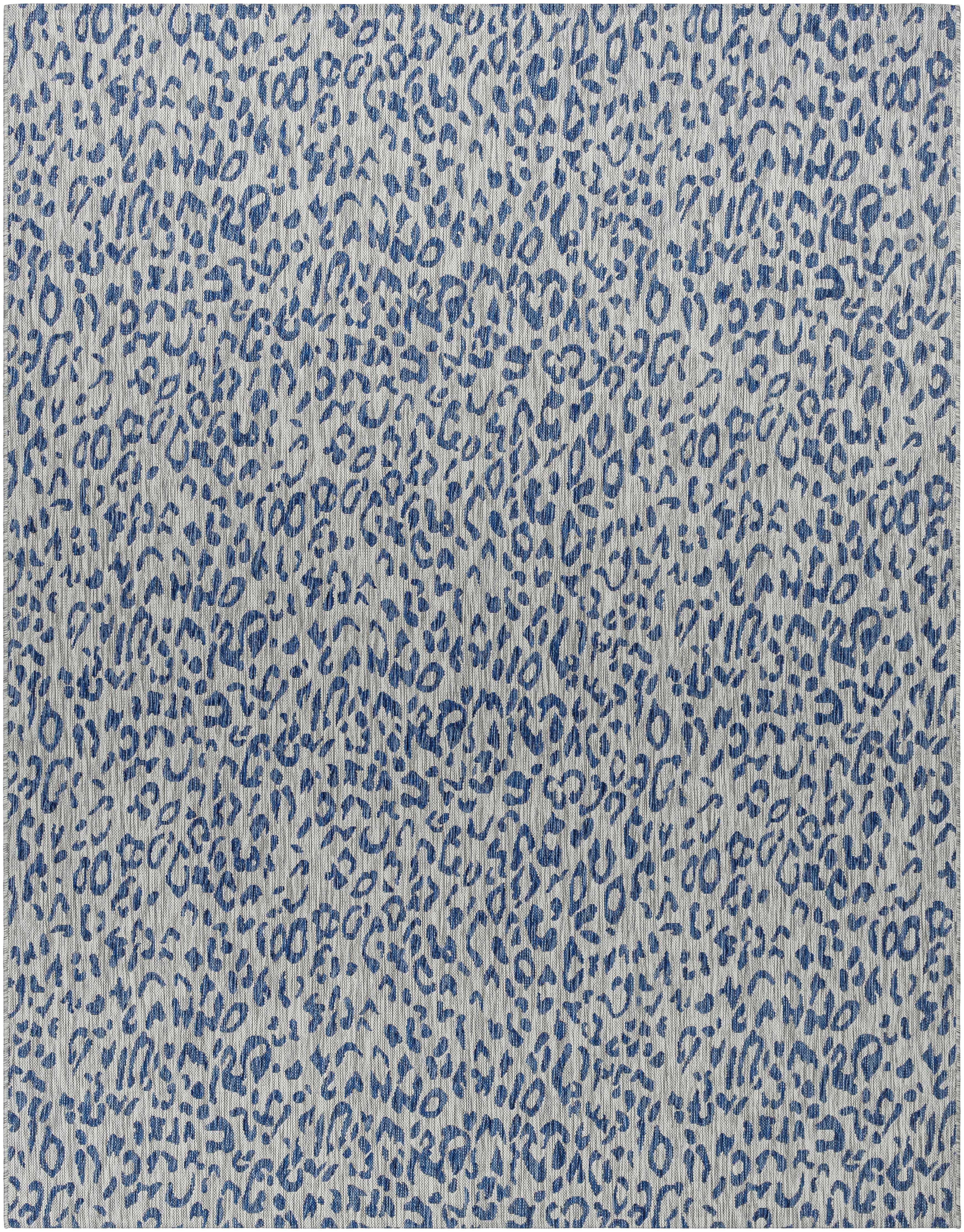 Skipsea Blue Leopard Performance Rug - Decor Addict, LLC