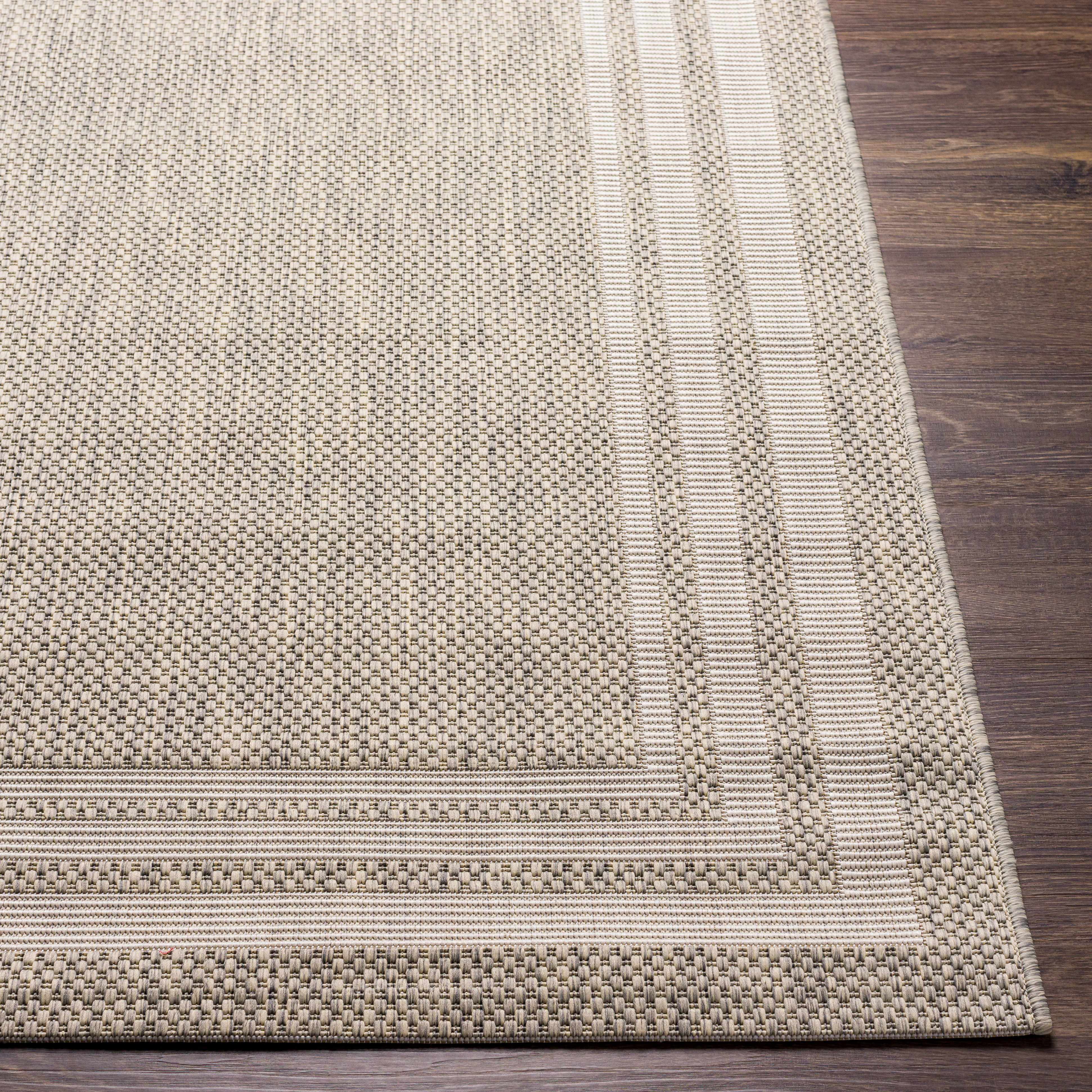 Burradoo Bordered Beige Rug - Decor Addict, LLC