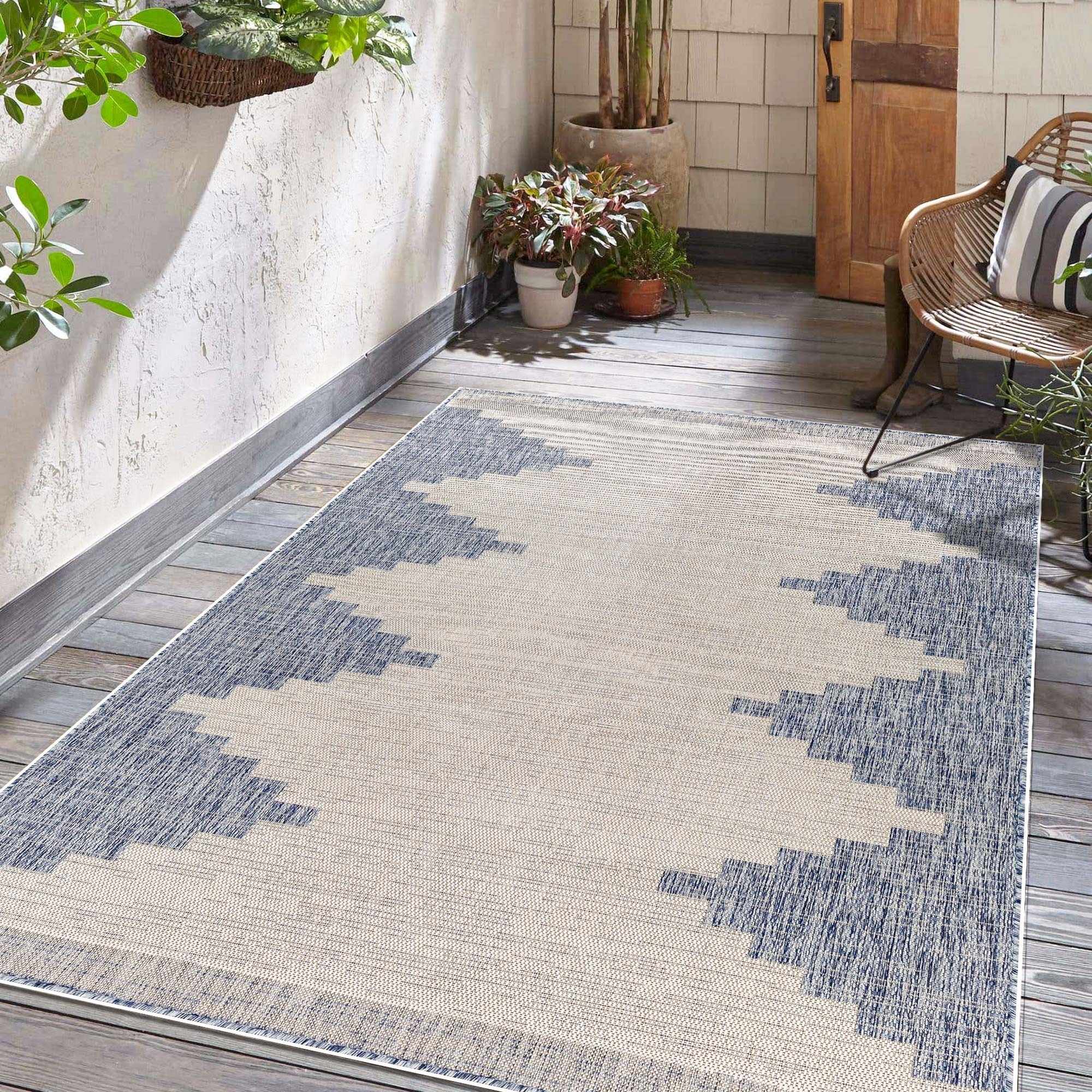 Djugun Blue Area Rug - Decor Addict, LLC