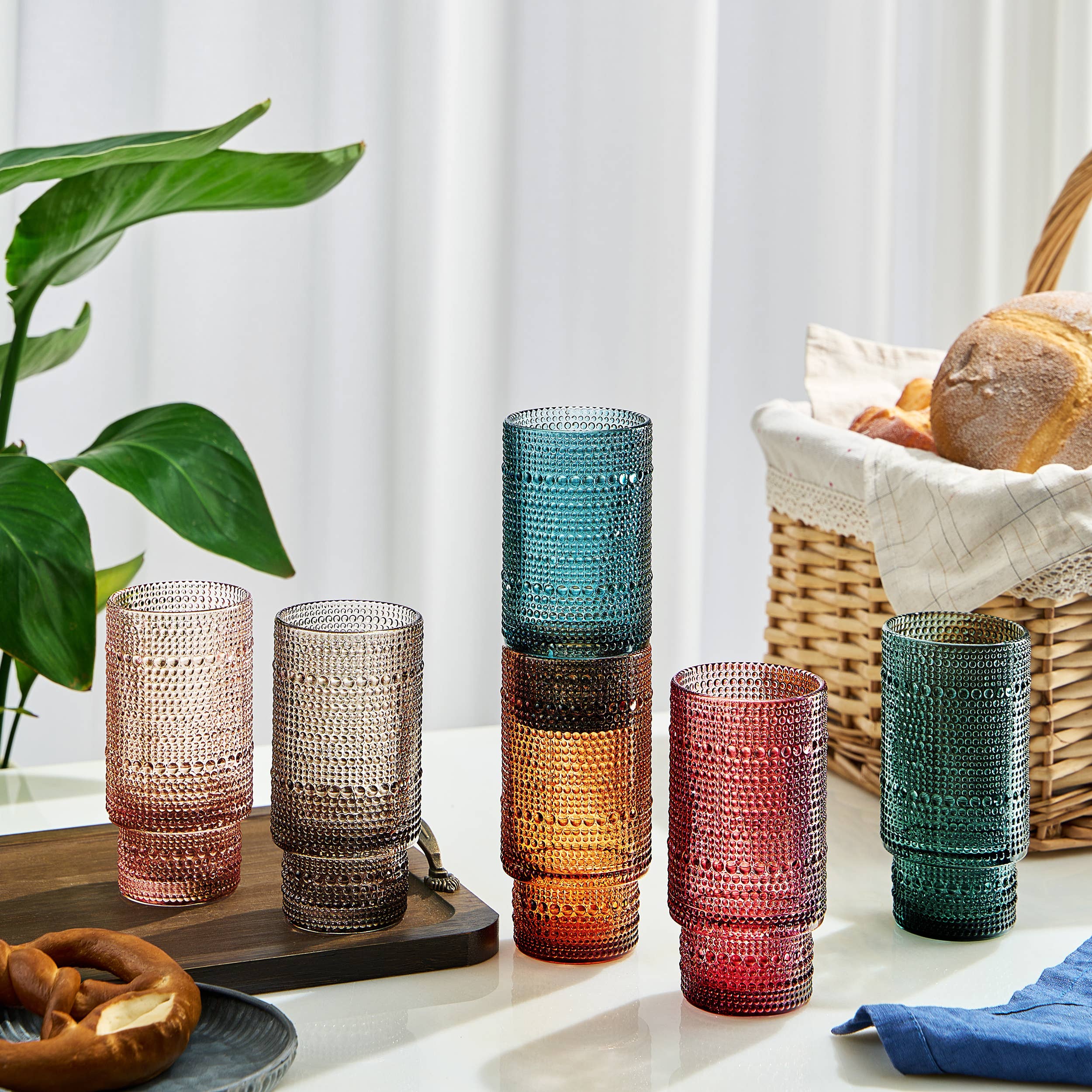 14oz Hobnail Highball Glass - Decor Addict, LLC