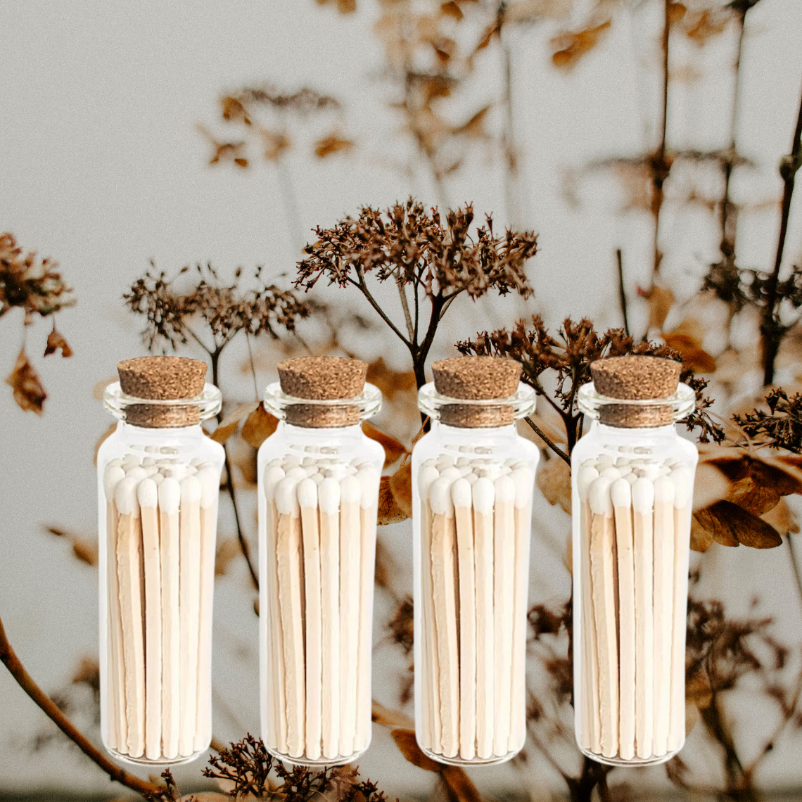 Matches Scented | Incense Match Stick Glass Jar Aromatherapy: VANILLA - Decor Addict, LLC