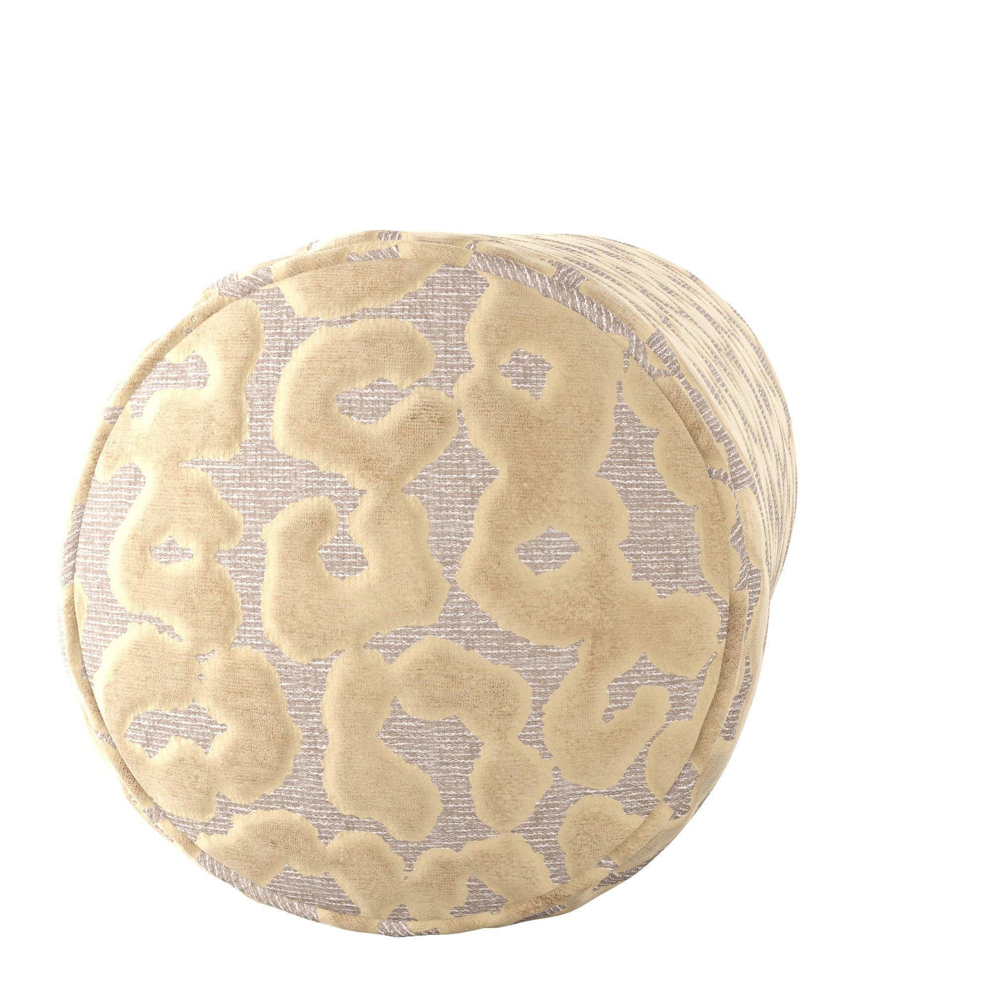 Elvira Neckroll Pillow: Beige - Decor Addict, LLC