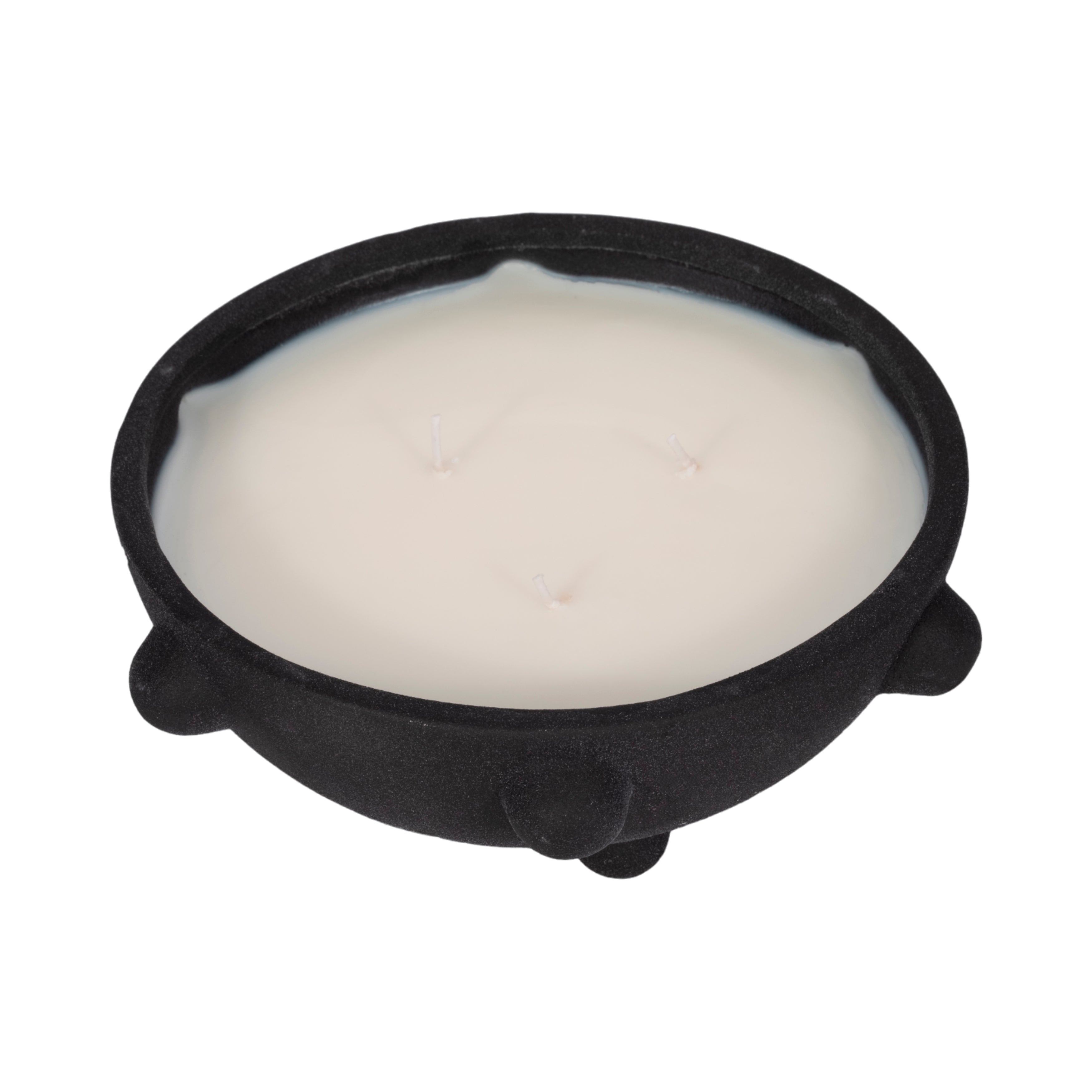 9" 22 Oz Black Amber Sea Salt Bubble Bowl Candle, - Decor Addict, LLC