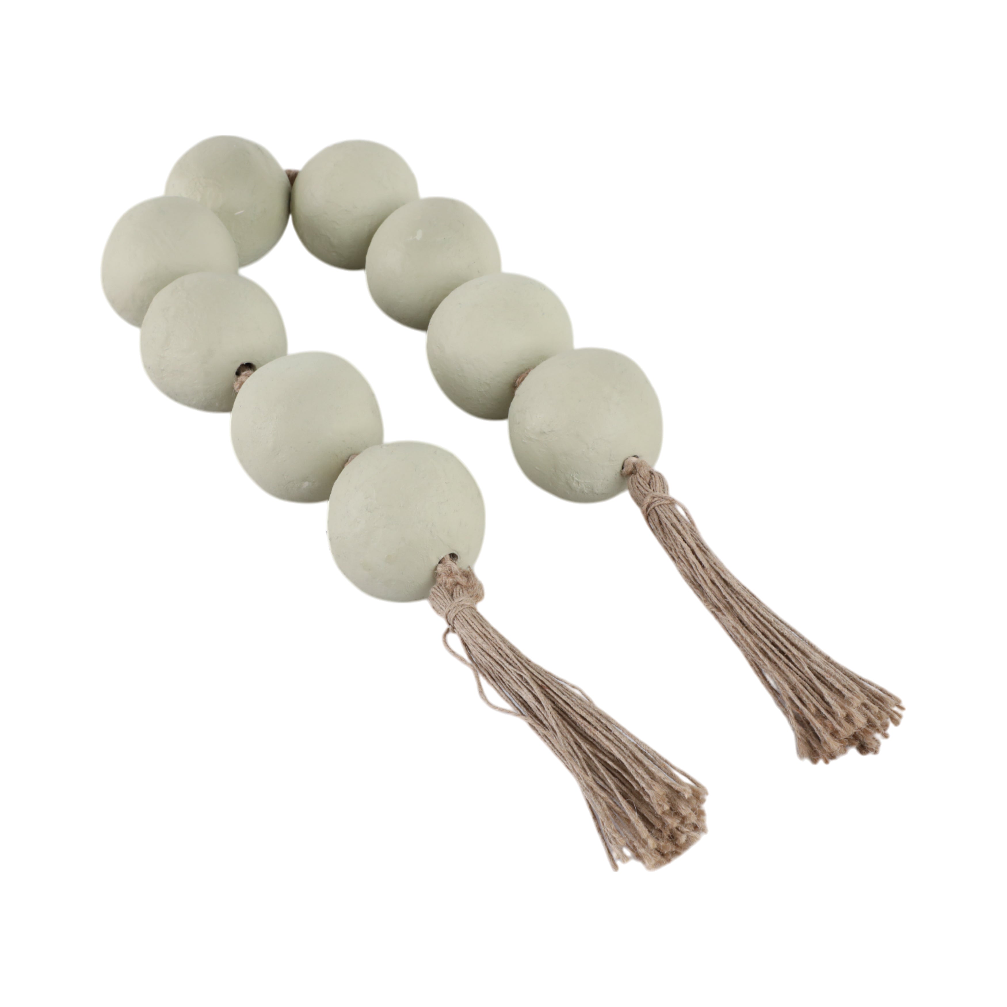 44x3" Ecomix Bead Garland, Sage Green - Decor Addict, LLC