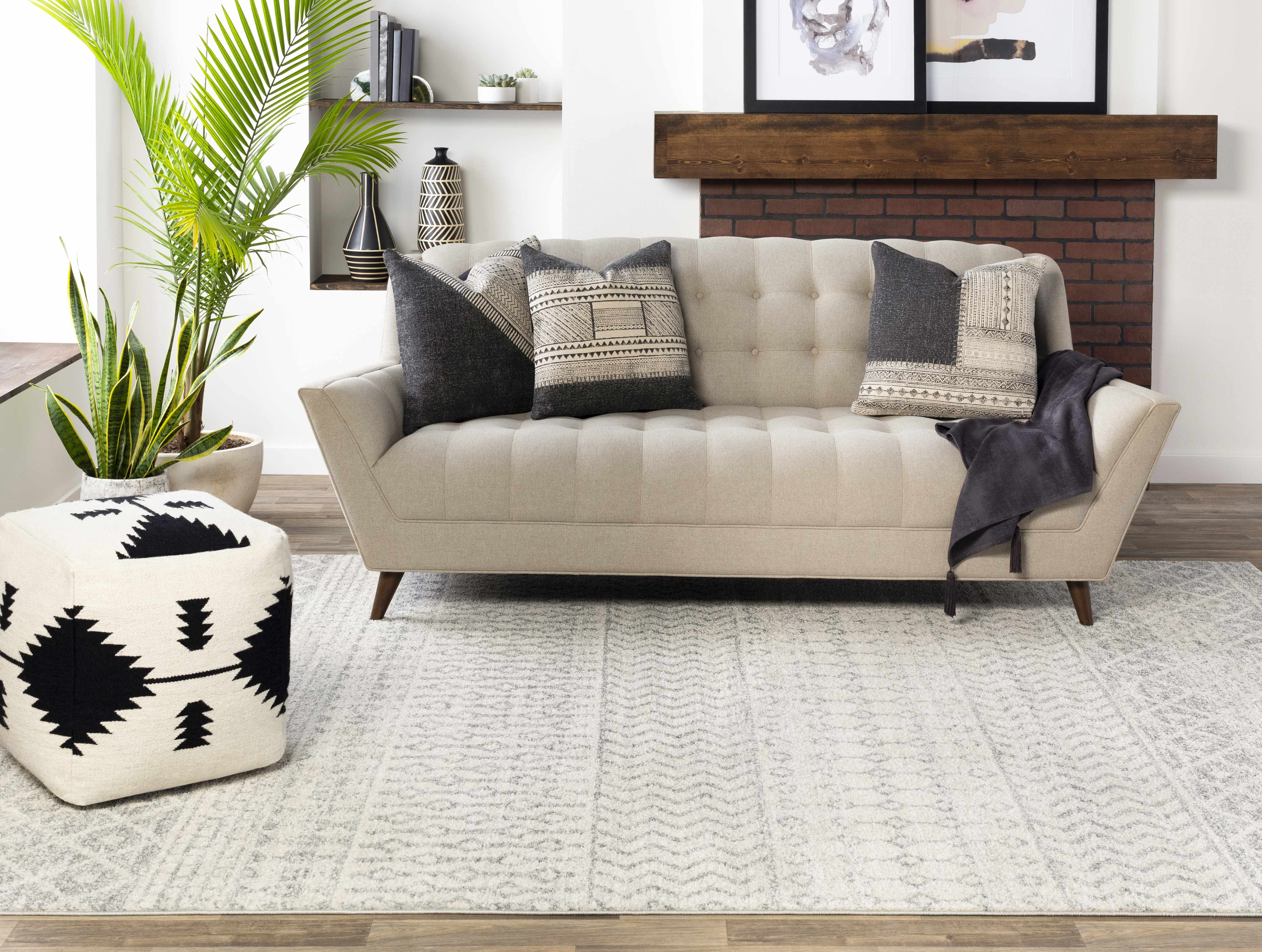 Constantin Gray Area Rug - Decor Addict, LLC