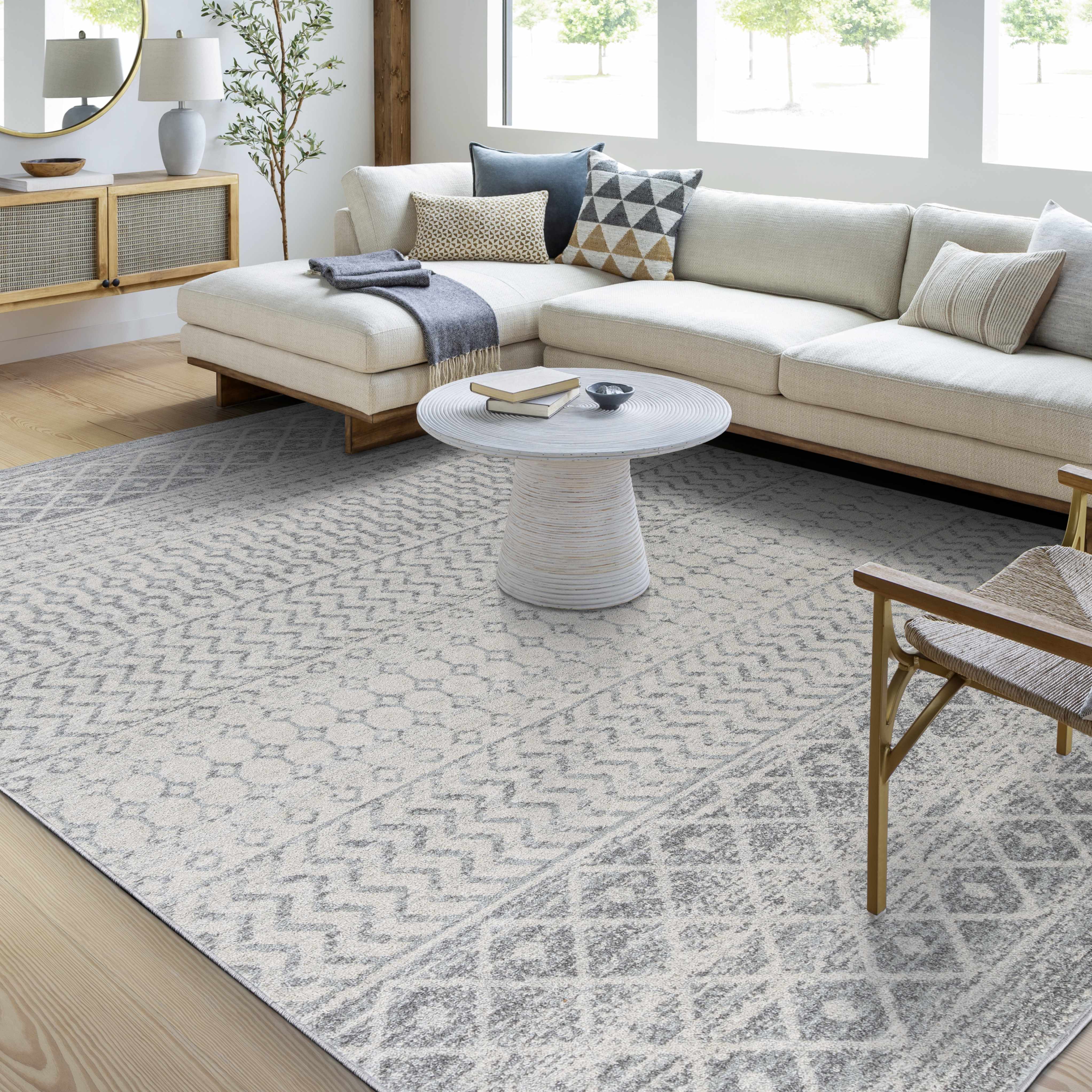 Constantin Gray Area Rug - Decor Addict, LLC