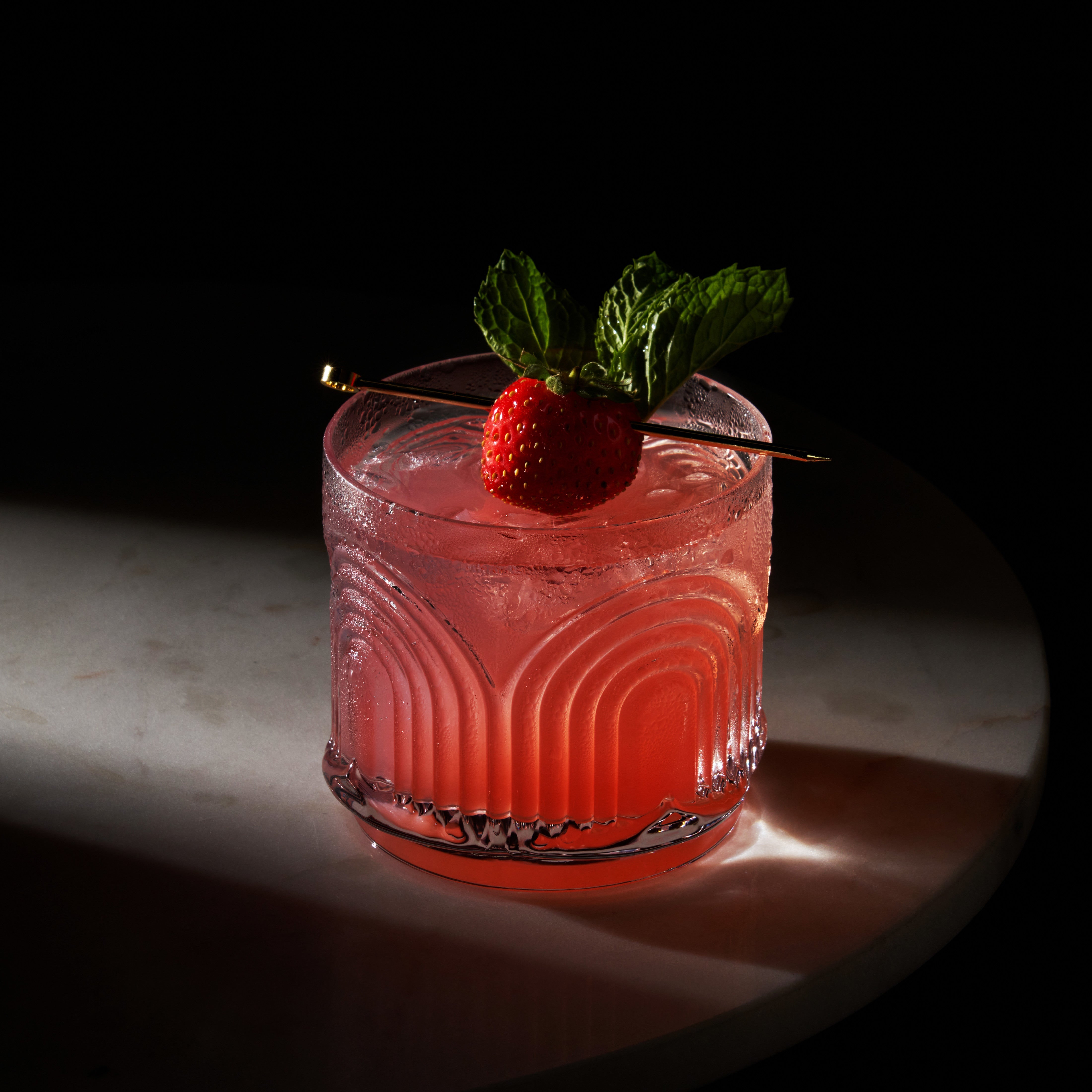 Deco Beau Crystal Lowball Tumblers Set of 4 - Decor Addict, LLC