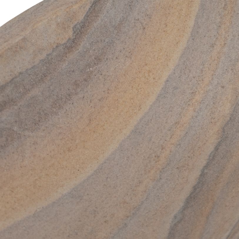 16" PAIGE SANDSTONE BOWL, BEIGE - Decor Addict, LLC