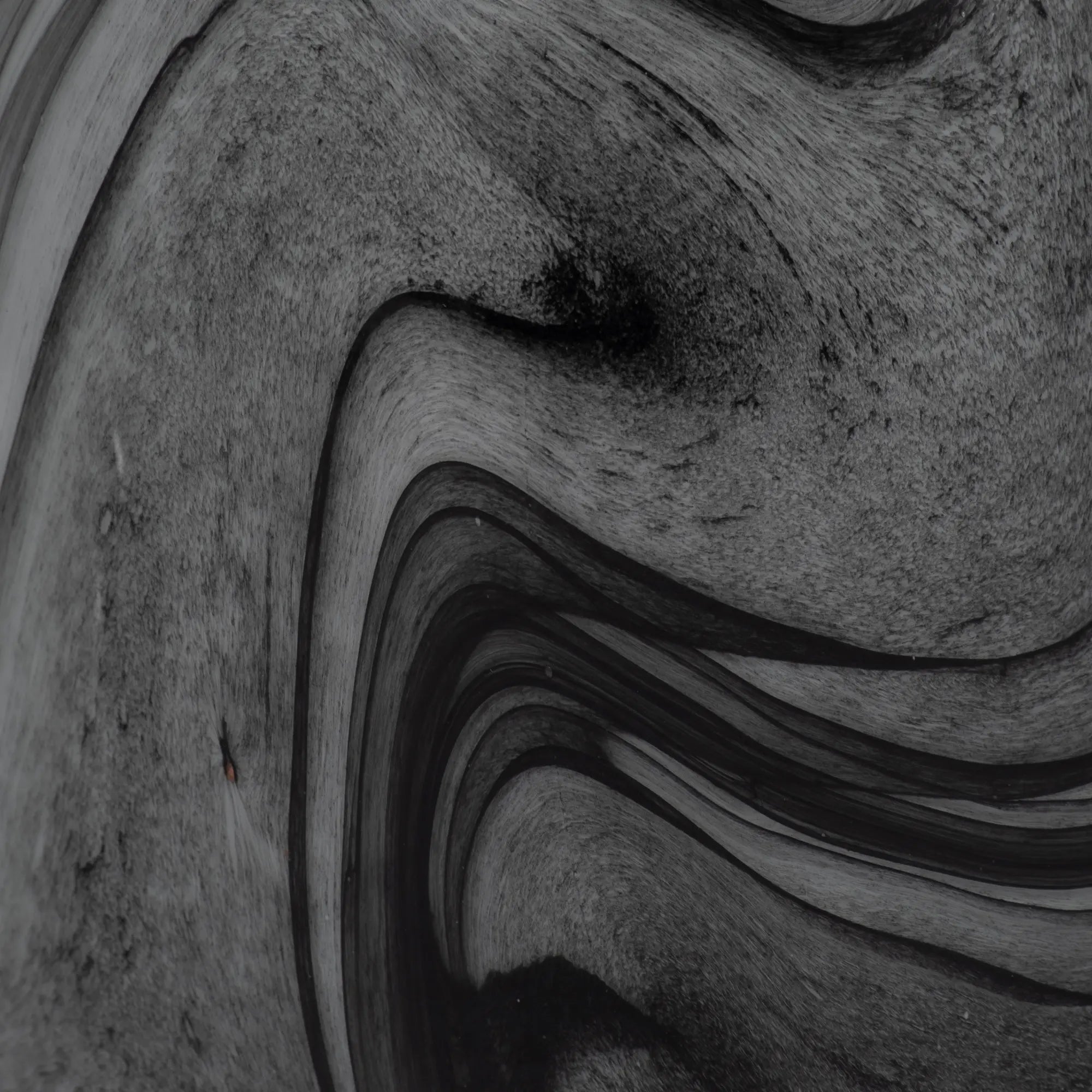 13" Katrina Gray Swirl Lidded Glass Bottle in Gray by Elevarre - Decor Addict, LLC