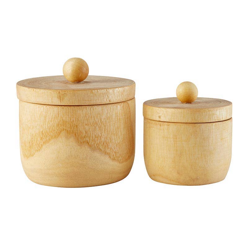 Wood Container - Set of 2 - Decor Addict, LLC