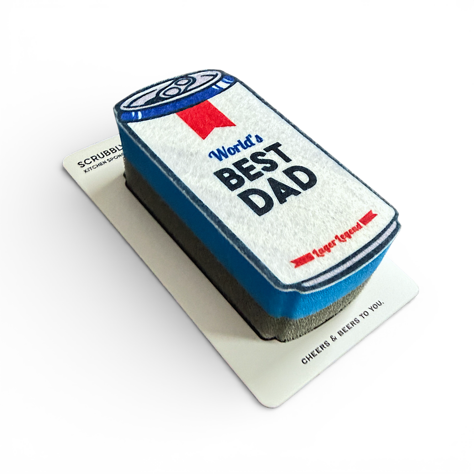 Beer Scrubbly - Best Dad: Blue